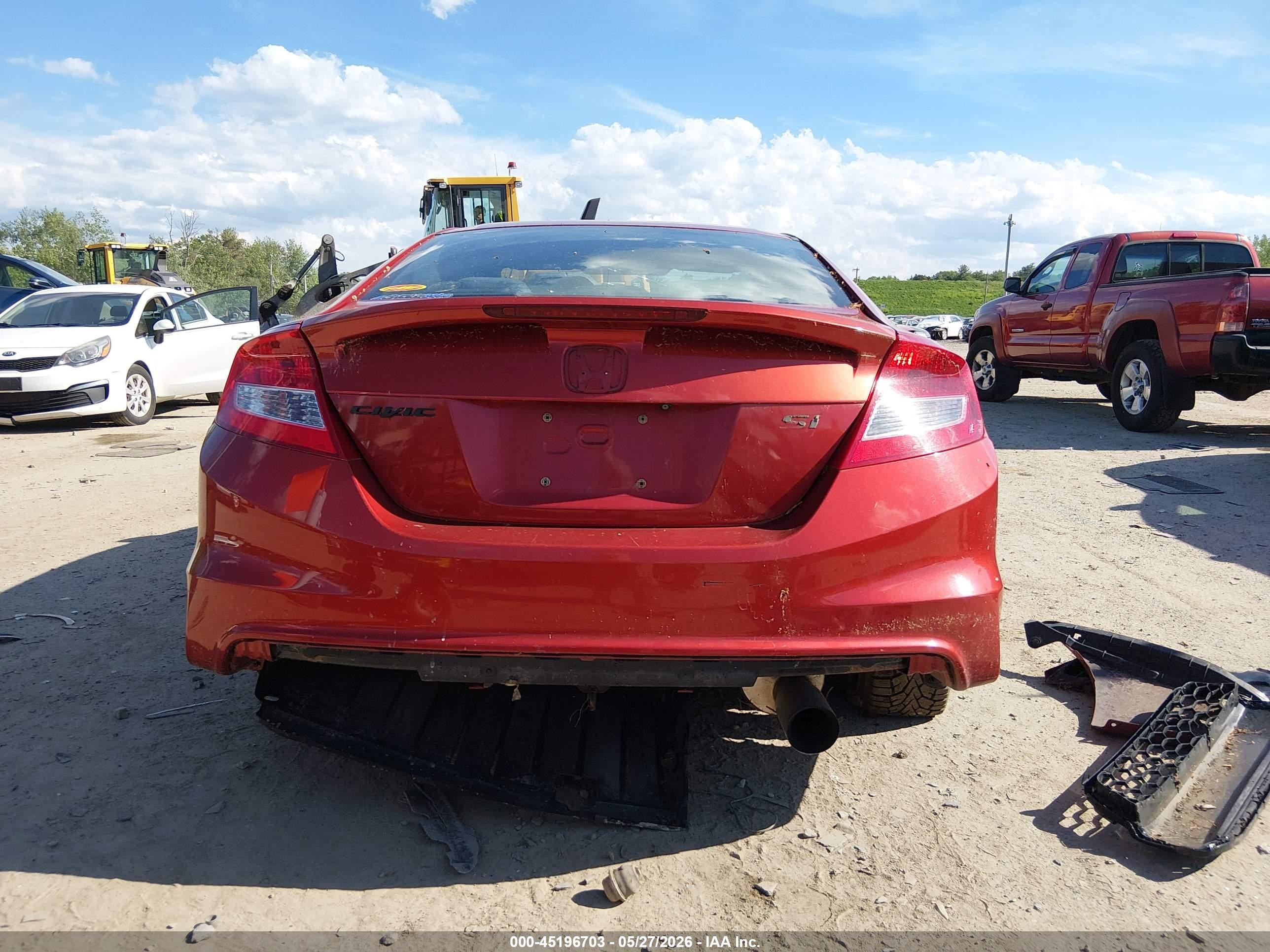 2013 Honda Civic Si Red vin: 2HGFG4A59DH700335