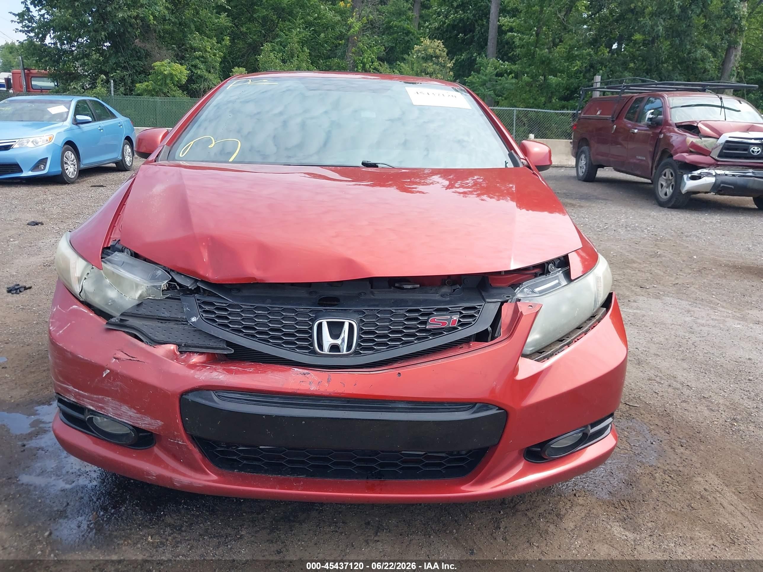 2013 Honda Civic Si Red vin: 2HGFG4A59DH706698