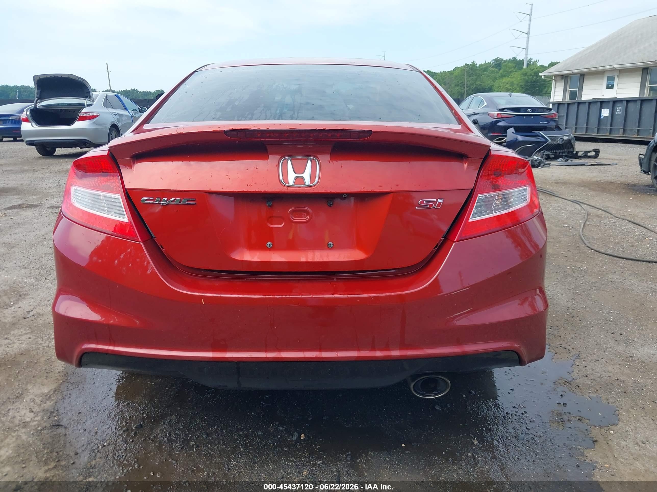 2013 Honda Civic Si Red vin: 2HGFG4A59DH706698