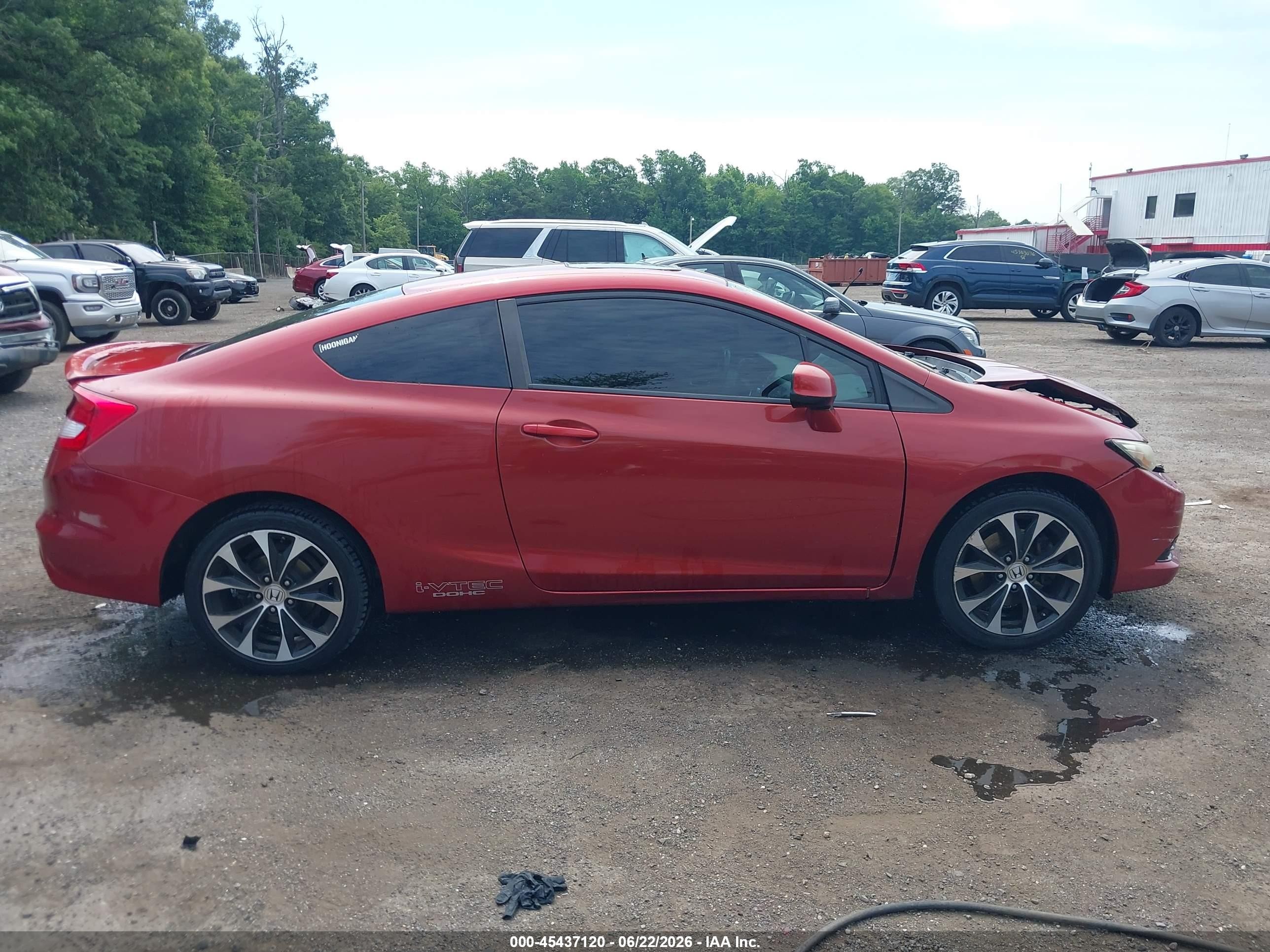 2013 Honda Civic Si Red vin: 2HGFG4A59DH706698