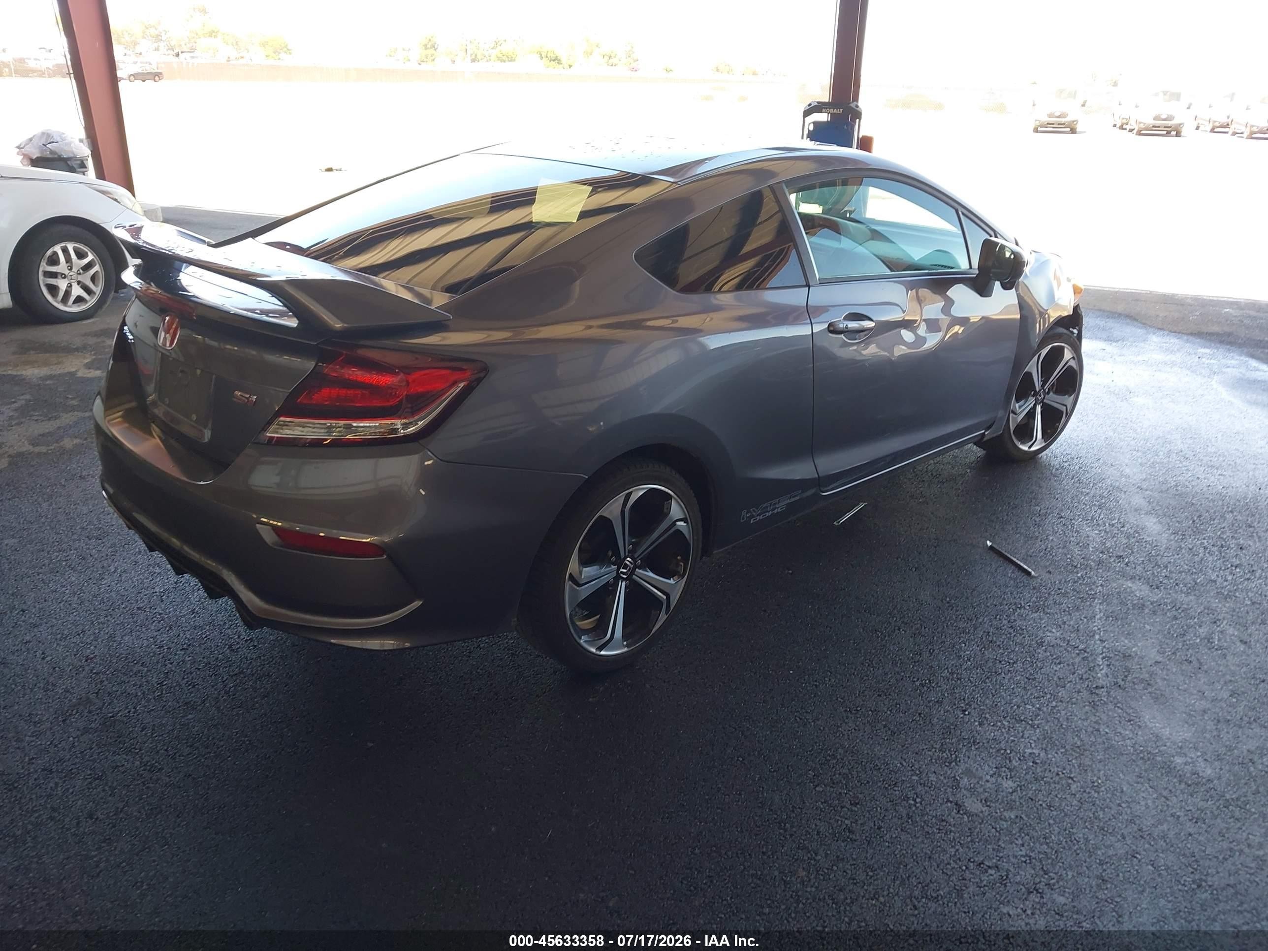 2015 Honda Civic Si Gray vin: 2HGFG4A59FH706784