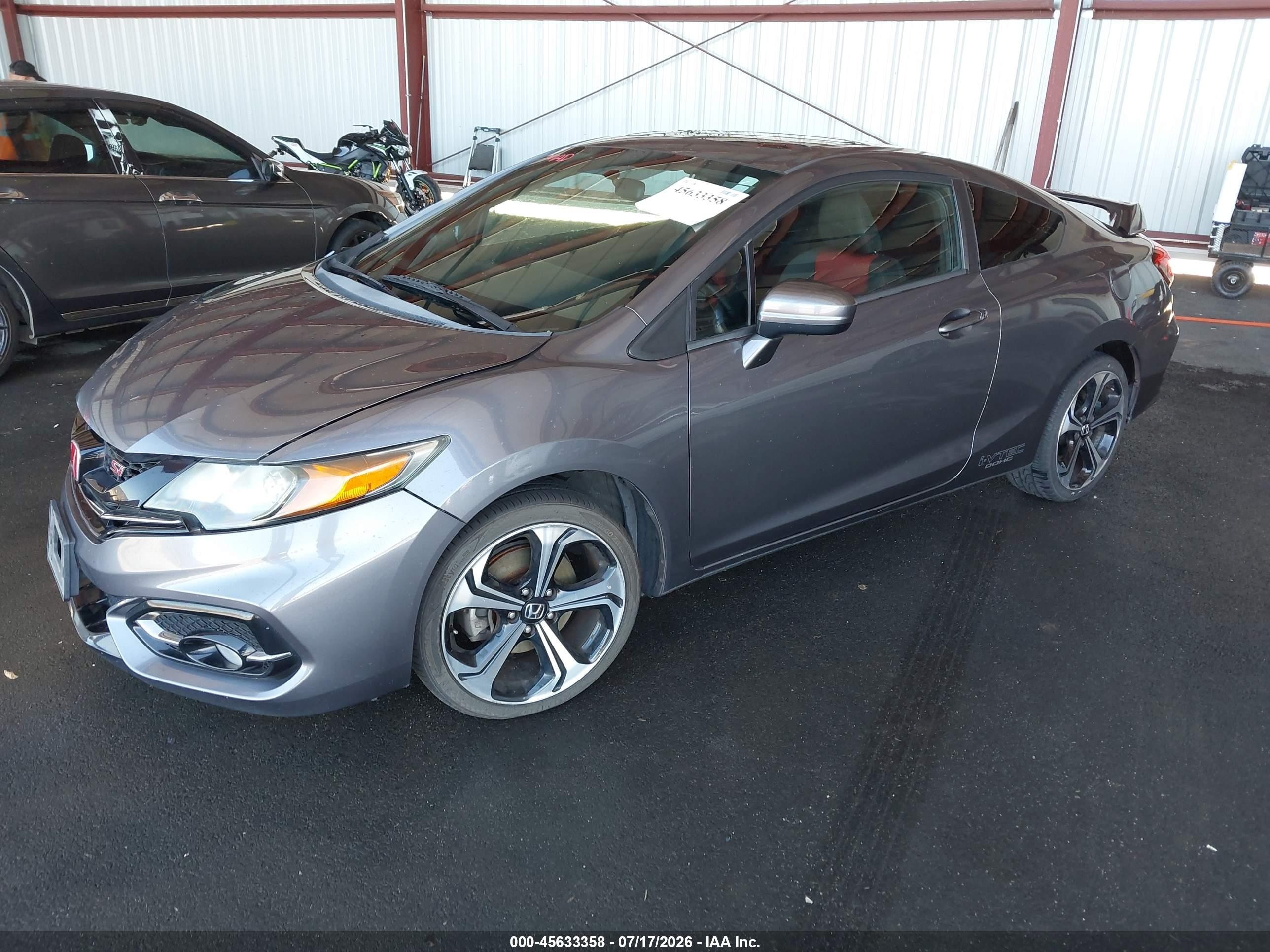 2015 Honda Civic Si Gray vin: 2HGFG4A59FH706784