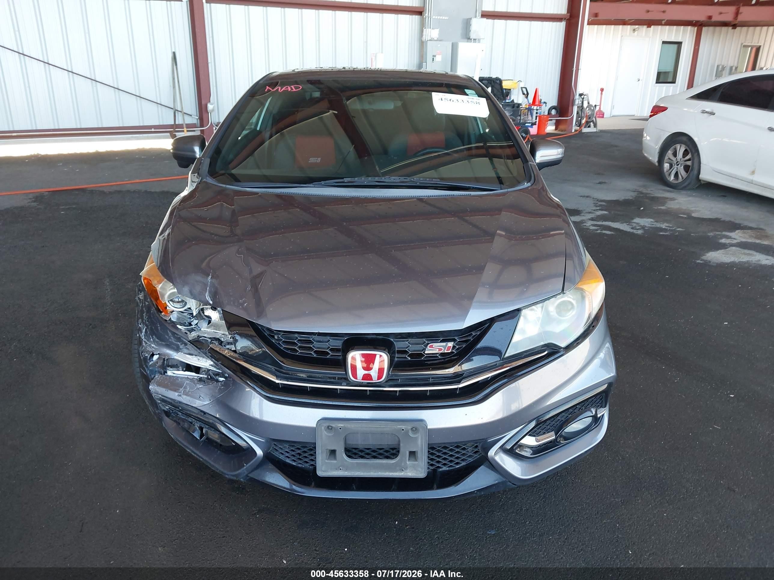 2015 Honda Civic Si Gray vin: 2HGFG4A59FH706784