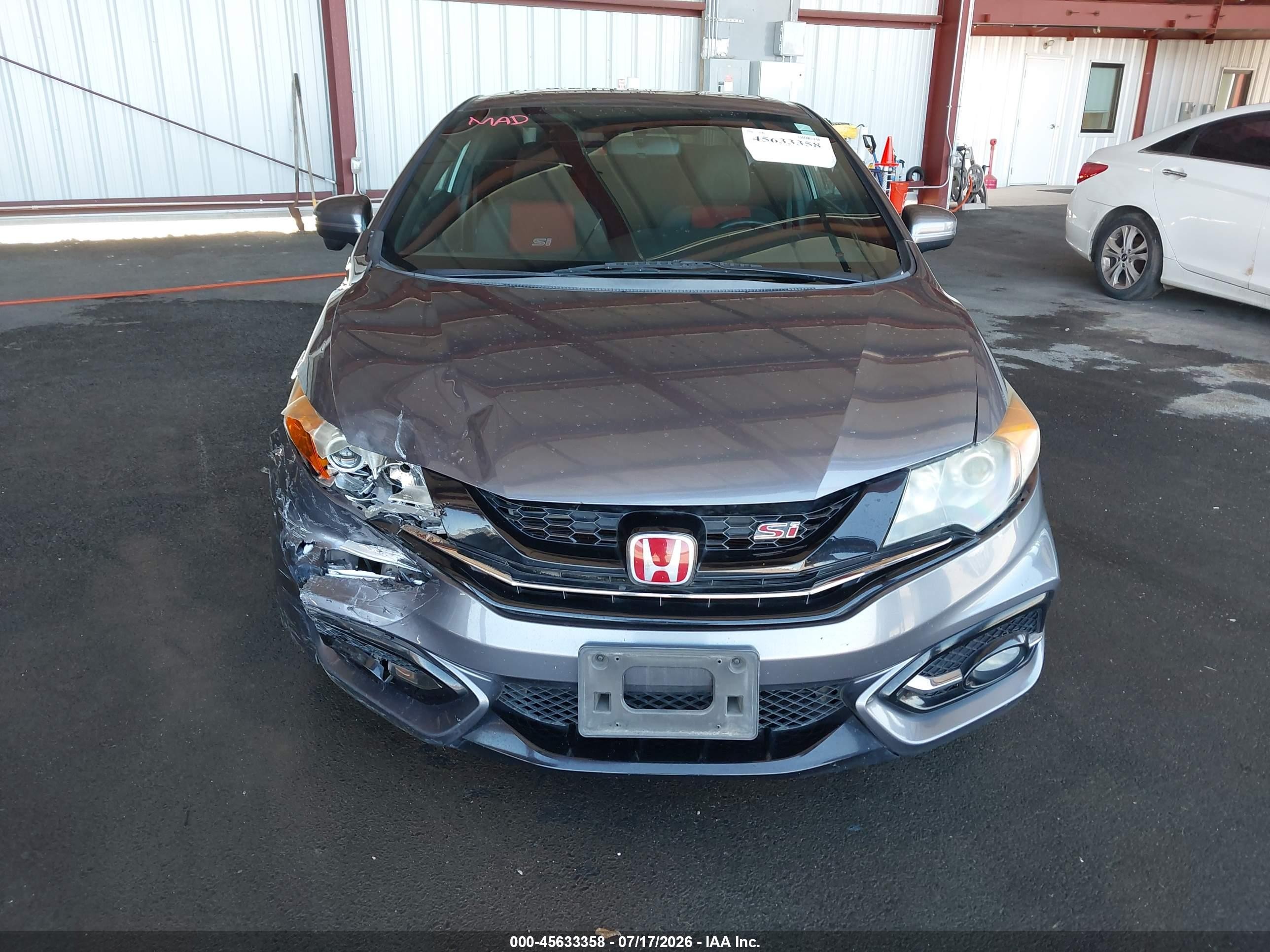 2015 Honda Civic Si Gray vin: 2HGFG4A59FH706784
