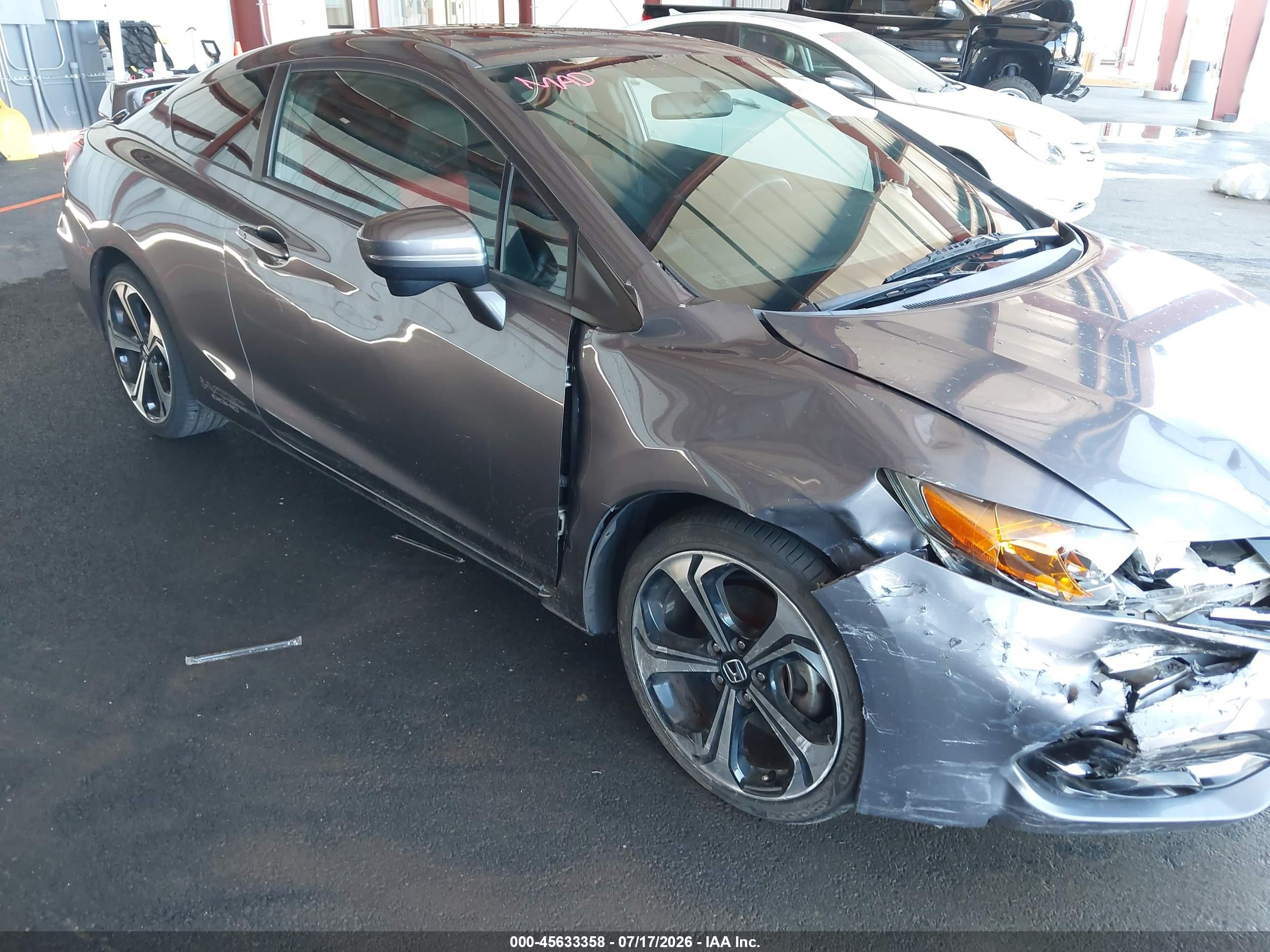 2015 Honda Civic Si Gray vin: 2HGFG4A59FH706784