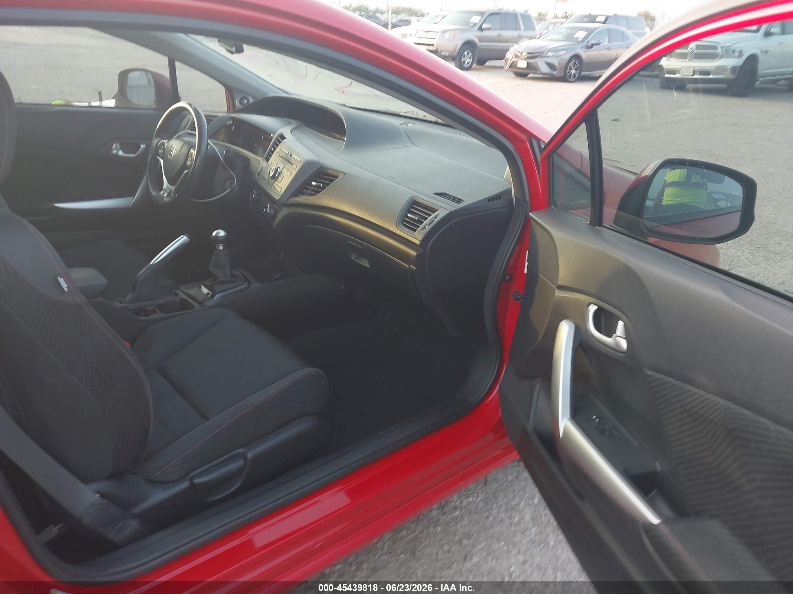 2012 Honda Civic Si Red vin: 2HGFG4A5XCH704893