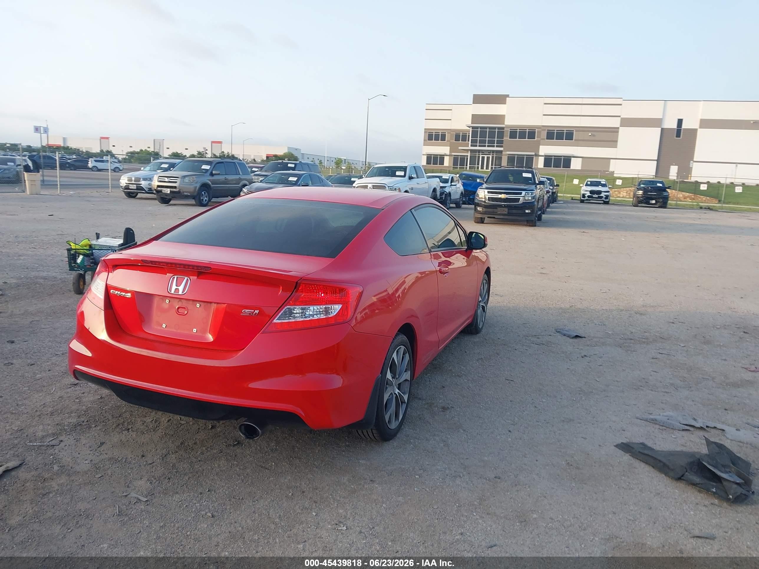 2012 Honda Civic Si Red vin: 2HGFG4A5XCH704893