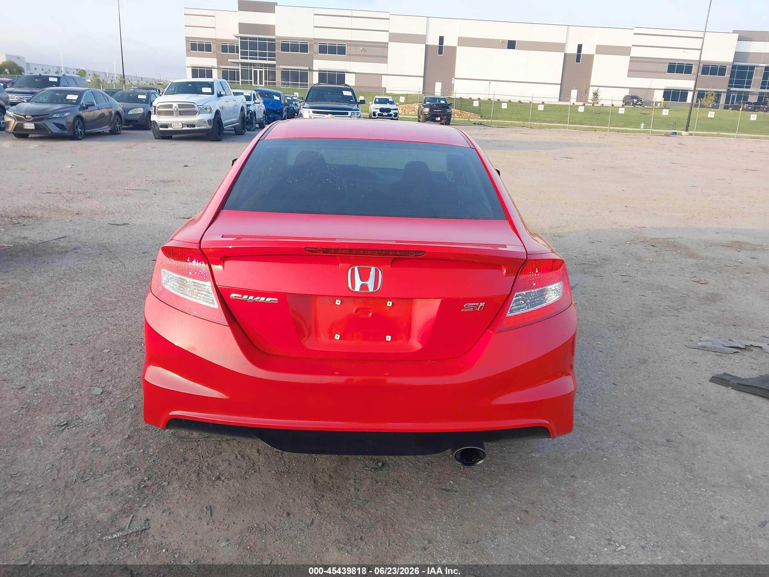 2012 Honda Civic Si Red vin: 2HGFG4A5XCH704893