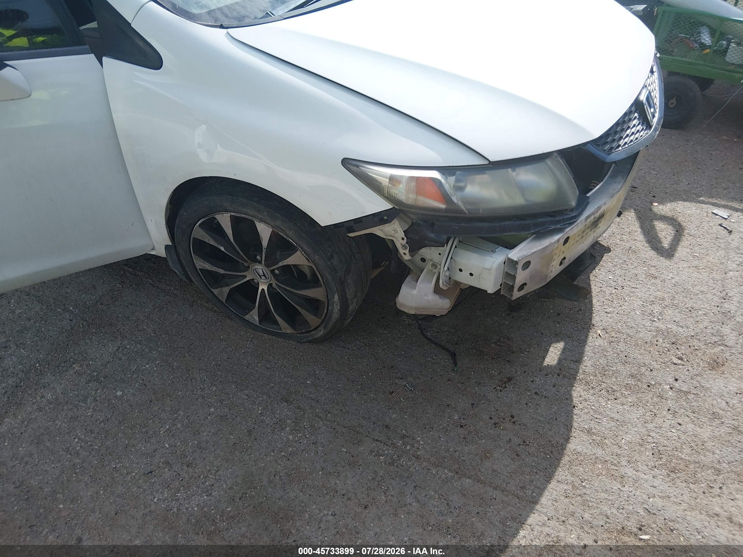 2013 Honda Civic Si White vin: 2HGFG4A5XDH701087