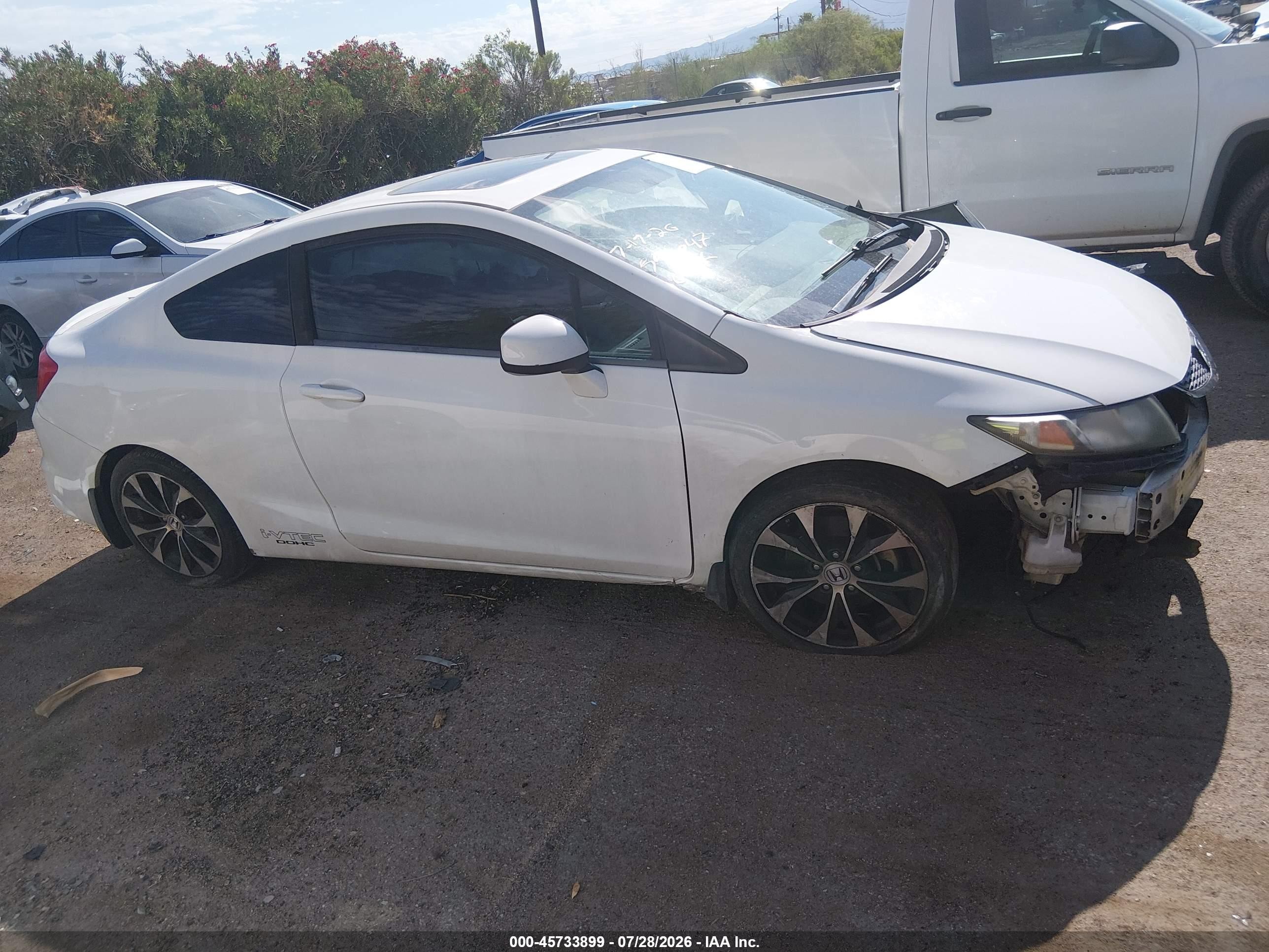 2013 Honda Civic Si White vin: 2HGFG4A5XDH701087