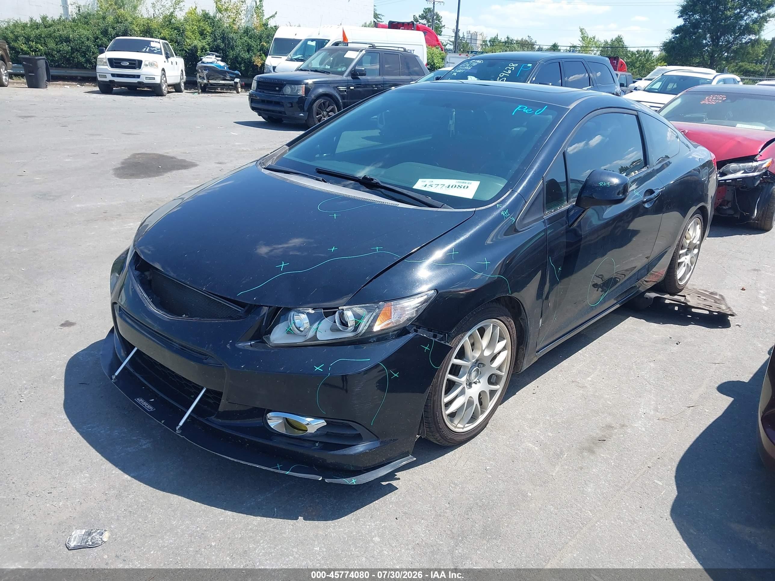 2013 Honda Civic Si Black vin: 2HGFG4A5XDH706015