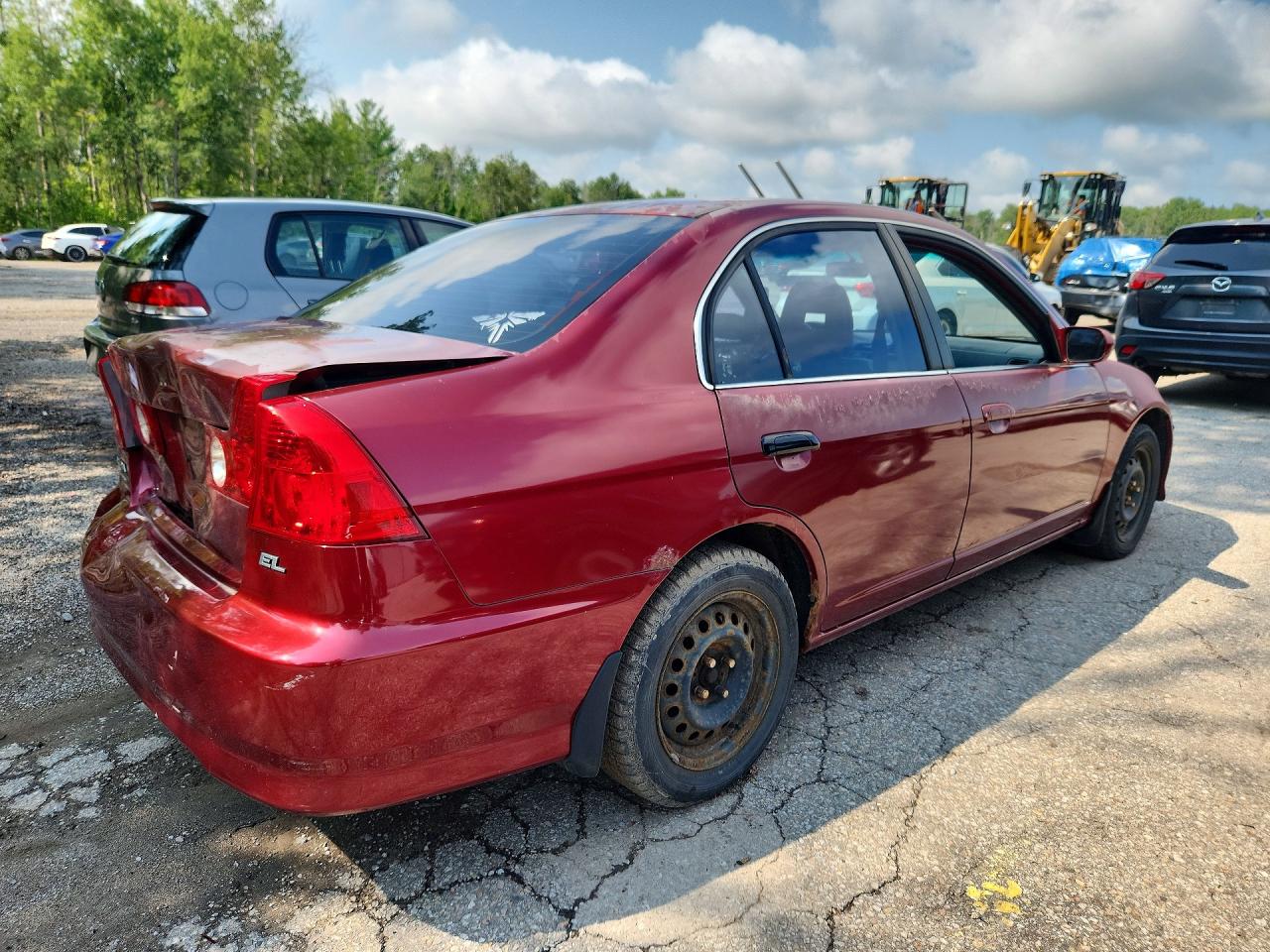 2005 Acura 1.7el Premium Red vin: 2HHES35815H100740