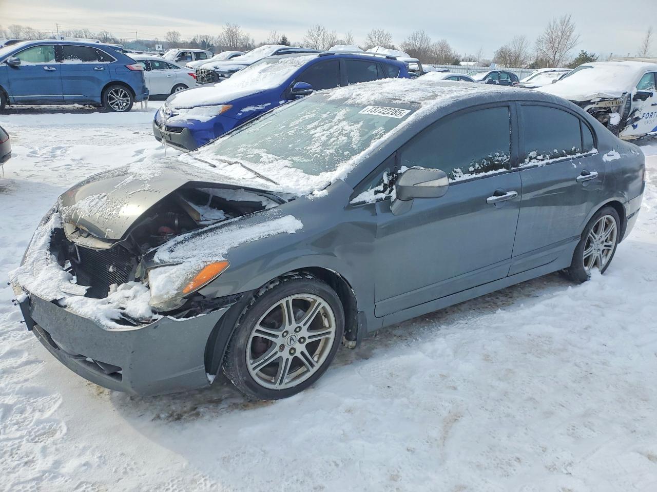 2009 Acura Csx Gray vin: 2HHFD56539H200875