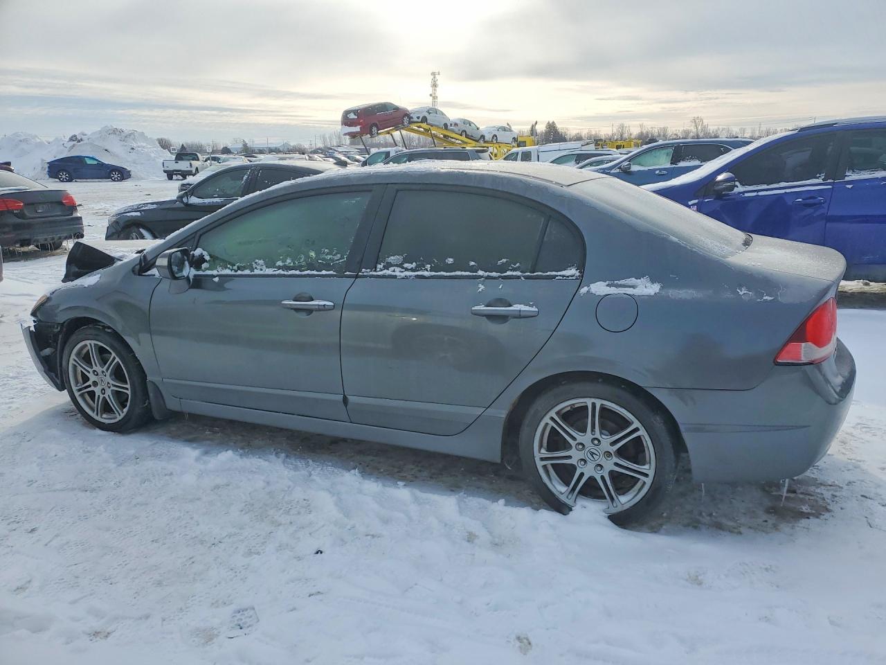 2009 Acura Csx Gray vin: 2HHFD56539H200875