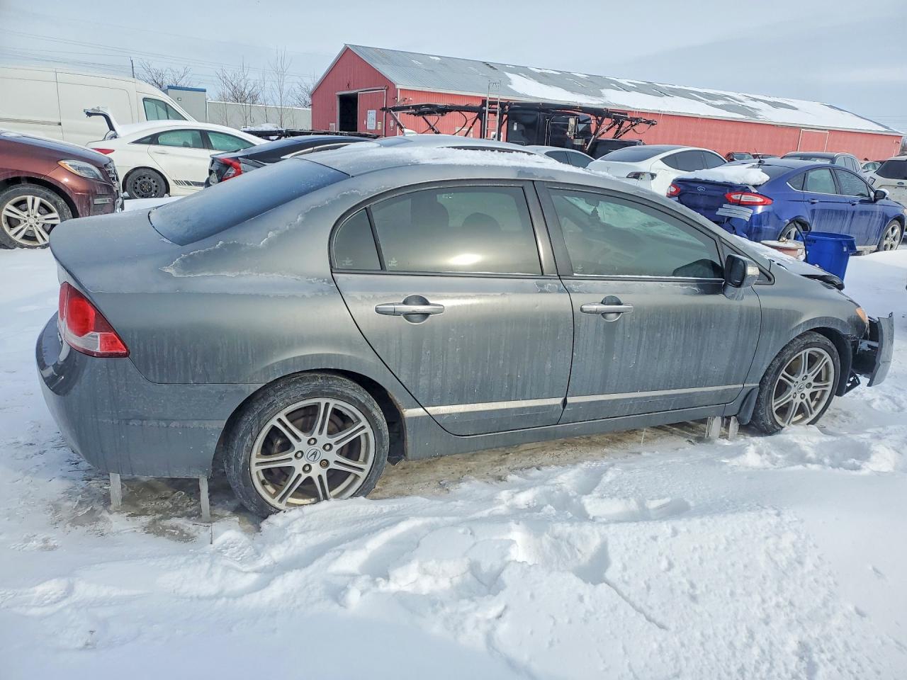 2009 Acura Csx Gray vin: 2HHFD56539H200875