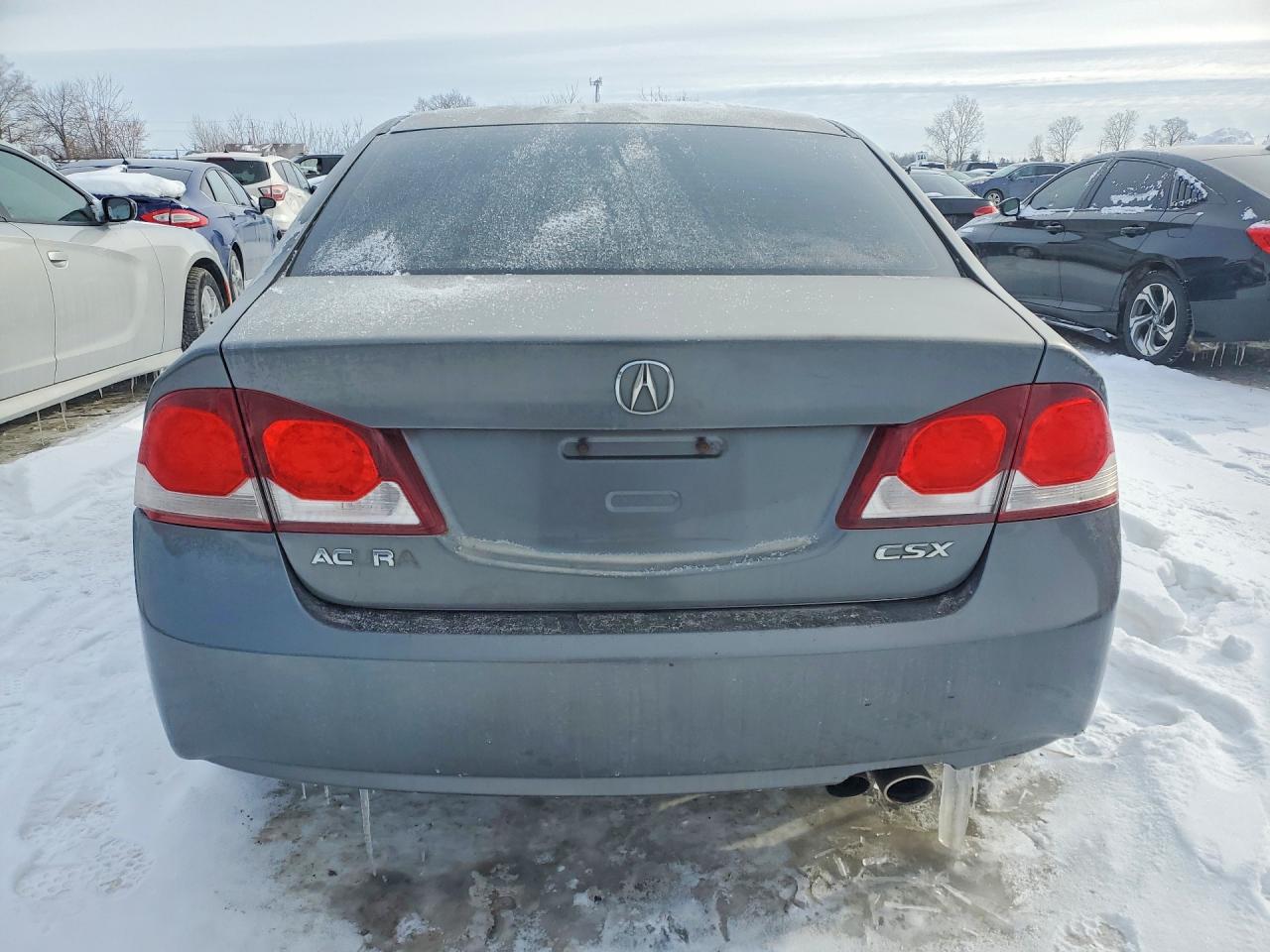 2009 Acura Csx Gray vin: 2HHFD56539H200875