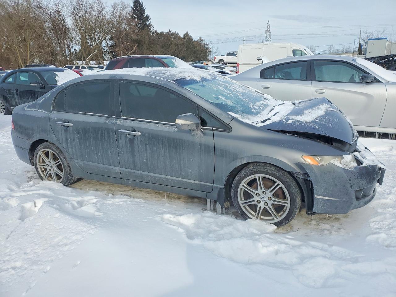 2009 Acura Csx Gray vin: 2HHFD56539H200875