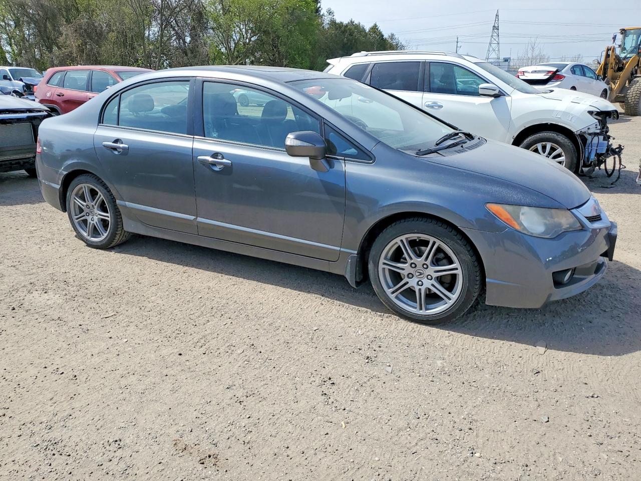 2009 Acura Csx Gray vin: 2HHFD56559H200053