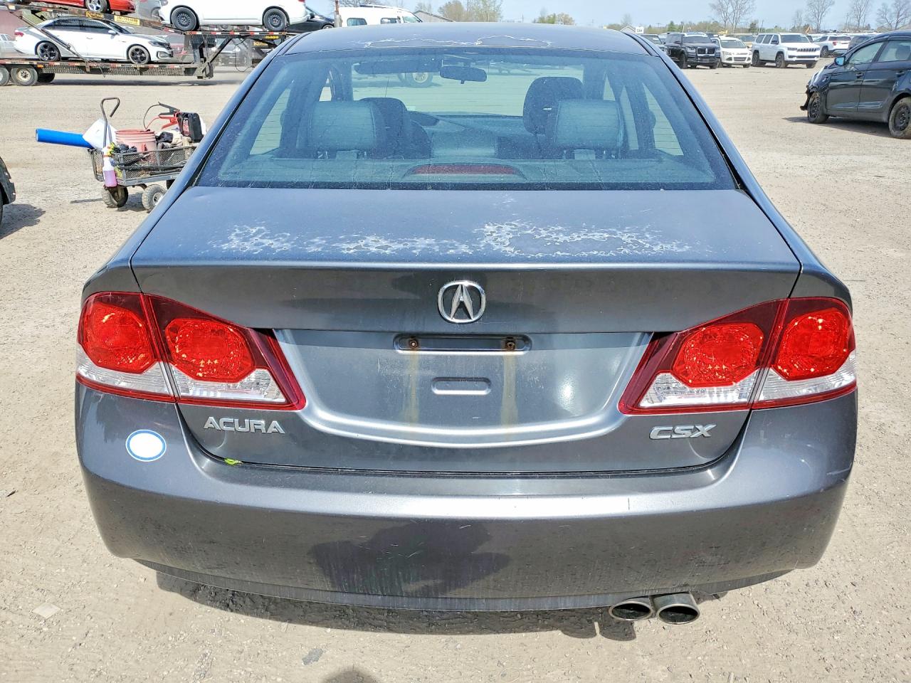 2009 Acura Csx Gray vin: 2HHFD56559H200053
