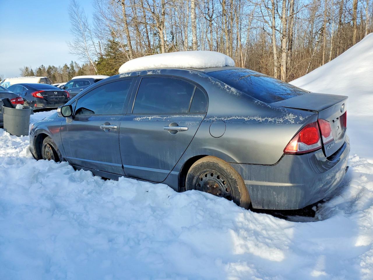 2009 Acura Csx Серый vin: 2HHFD56579H202290