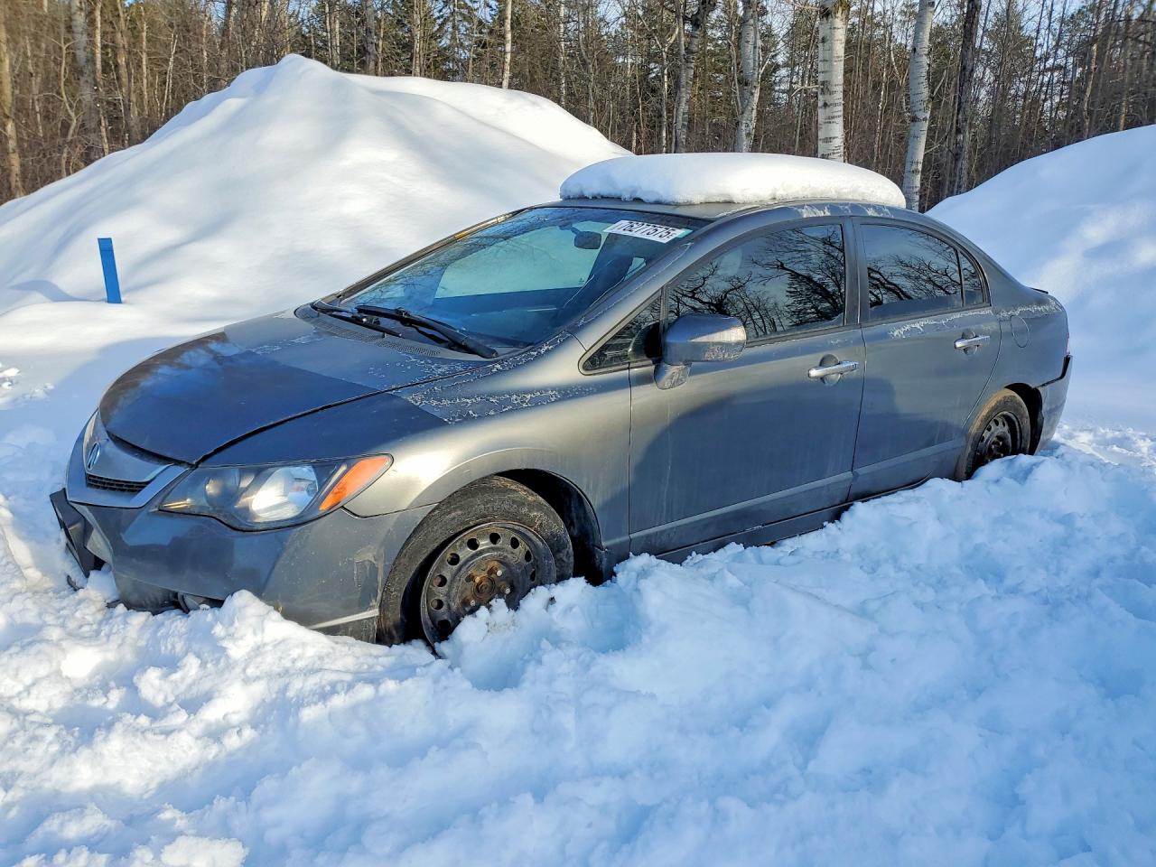 2009 Acura Csx Серый vin: 2HHFD56579H202290