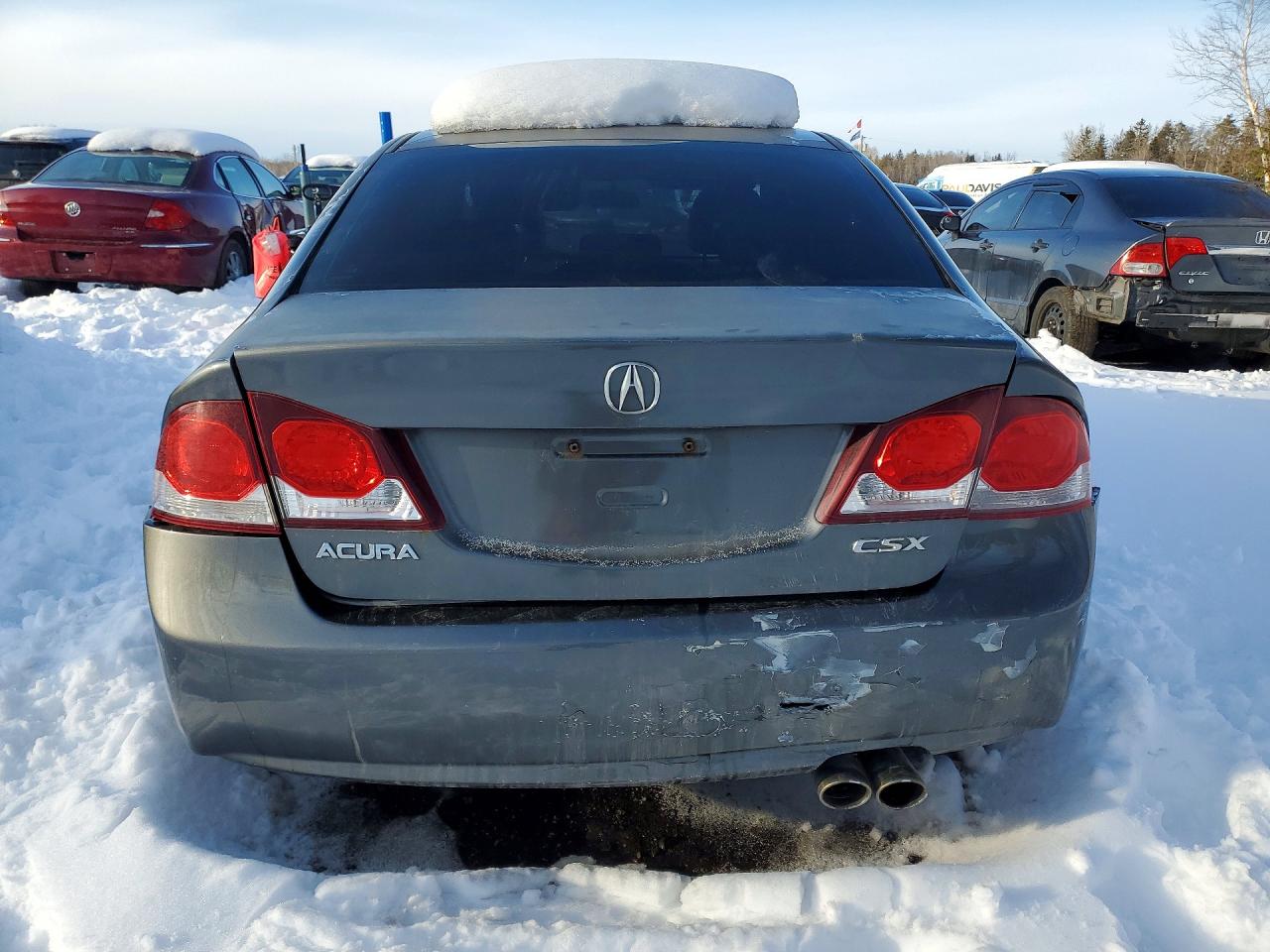 2009 Acura Csx Серый vin: 2HHFD56579H202290
