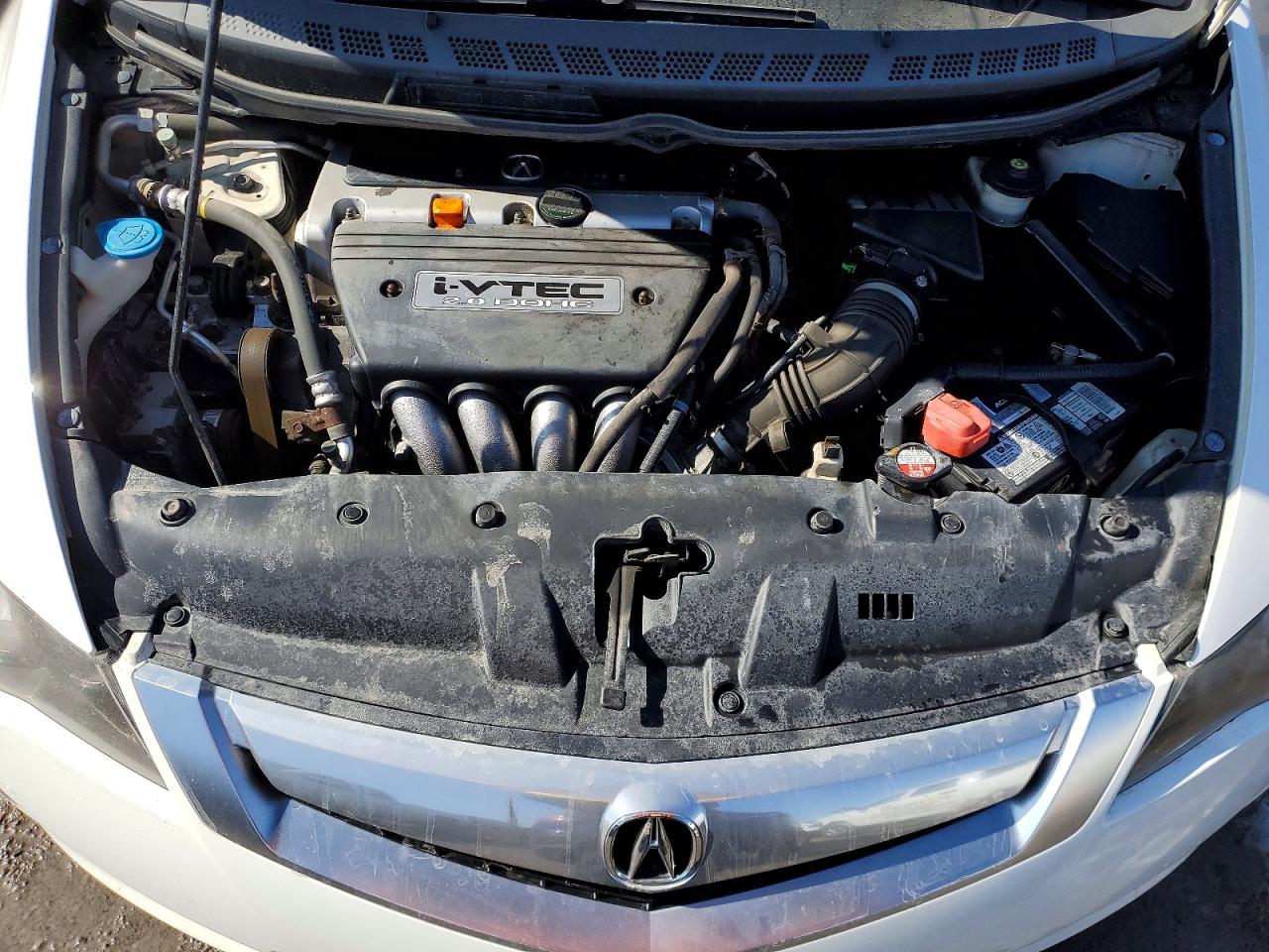 2009 Acura Csx White vin: 2HHFD56599H200394