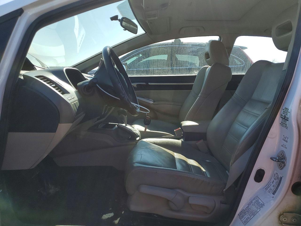 2009 Acura Csx White vin: 2HHFD56599H200394