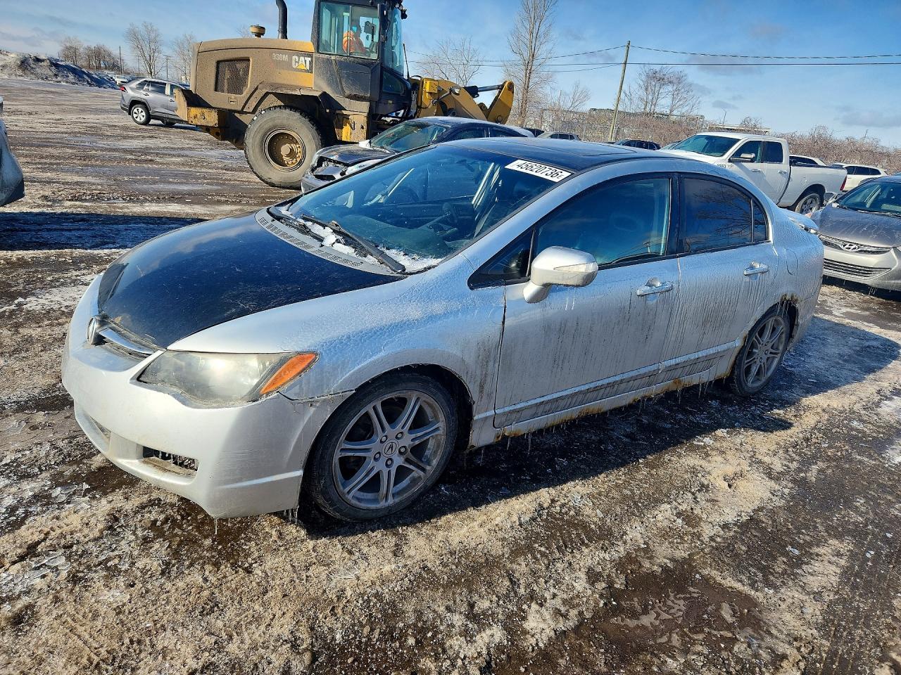 2009 Acura Csx Серебряный vin: 2HHFD56599H201612