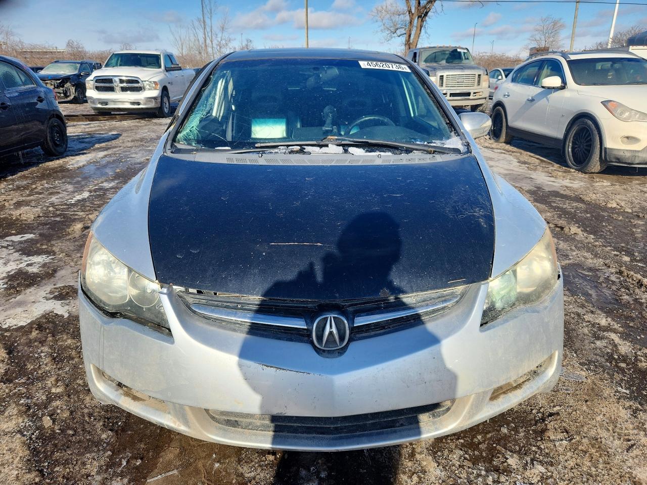 2009 Acura Csx Silver vin: 2HHFD56599H201612