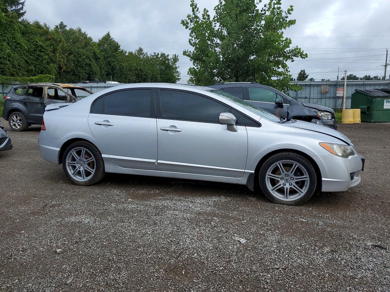 2009 Acura Csx Серебряный vin: 2HHFD565X9H201697