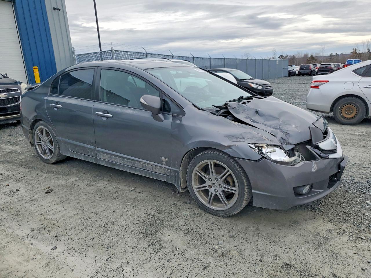 2010 Acura Csx Technology Gray vin: 2HHFD5E71AH201773