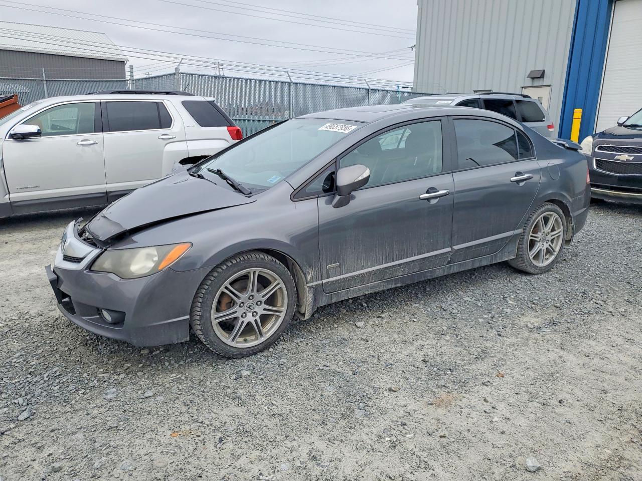 2010 Acura Csx Technology Gray vin: 2HHFD5E71AH201773