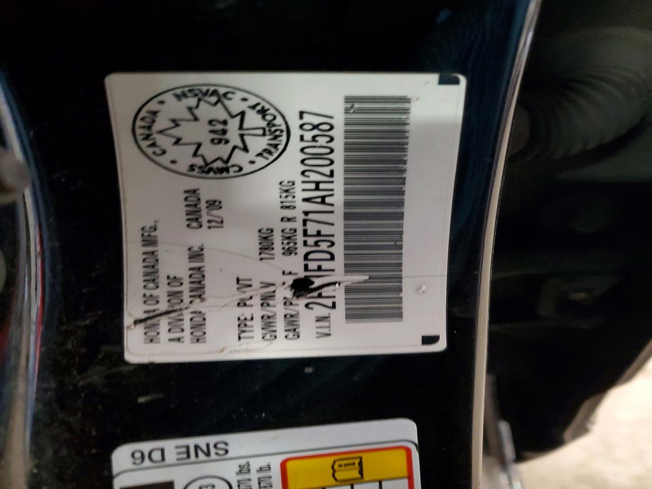 2010 Acura Csx Technology Black vin: 2HHFD5F71AH200587