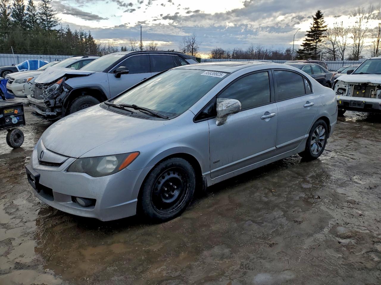 2010 Acura Csx Technology Silver vin: 2HHFD5F78AH201834