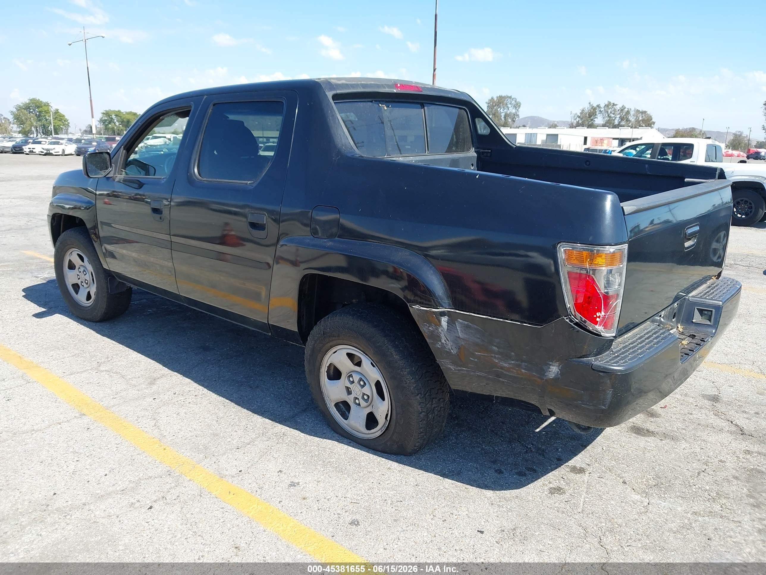 2006 Honda Ridgeline Rt Black vin: 2HJYK16206H557261