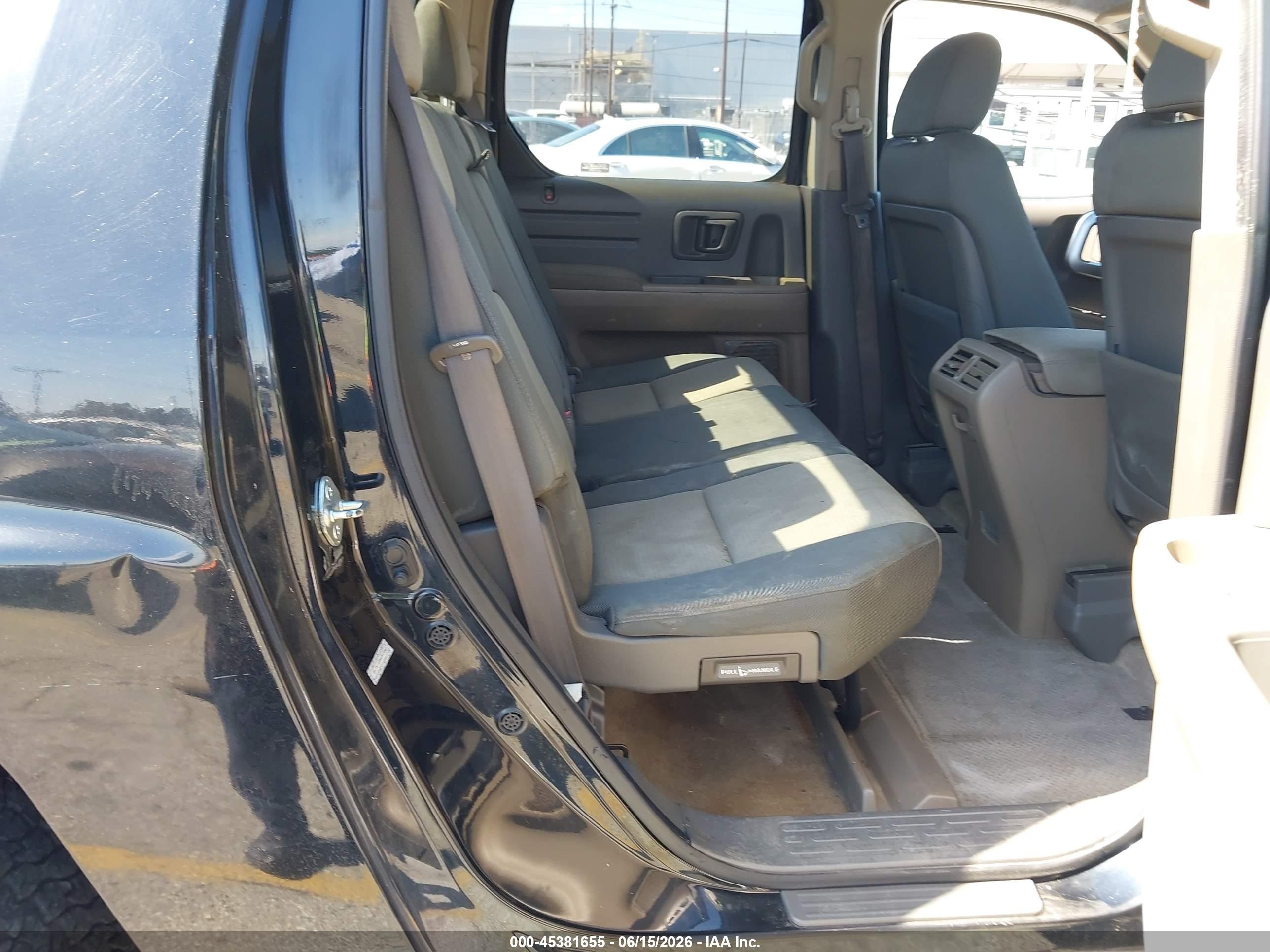 2006 Honda Ridgeline Rt Black vin: 2HJYK16206H557261