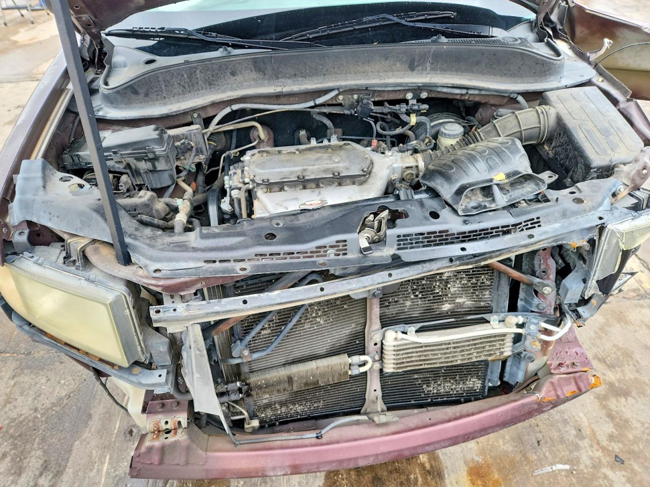 2007 Honda Ridgeline Rt Burgundy vin: 2HJYK16217H551356