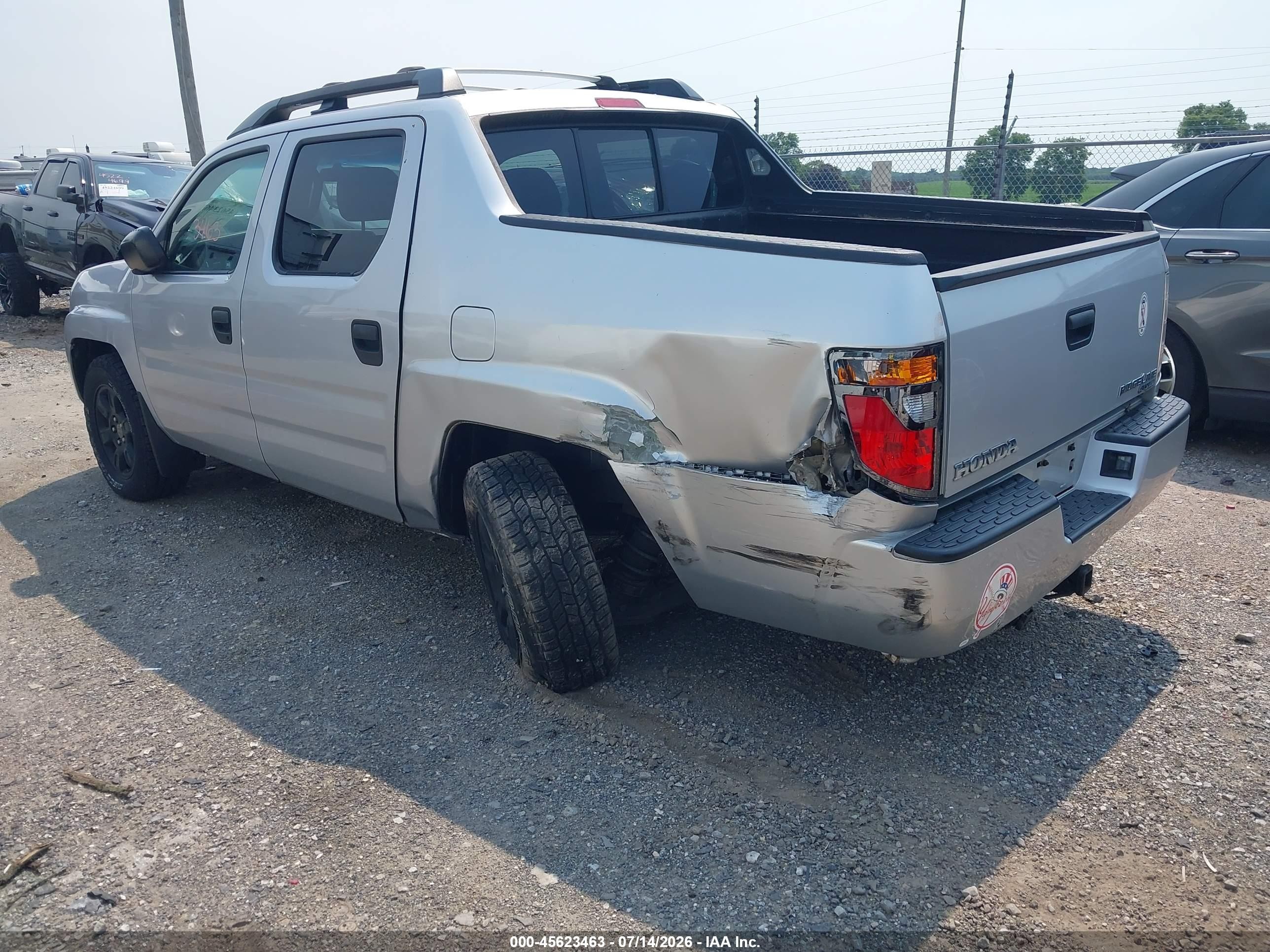 2008 Honda Ridgeline Rt Silver vin: 2HJYK16218H528581