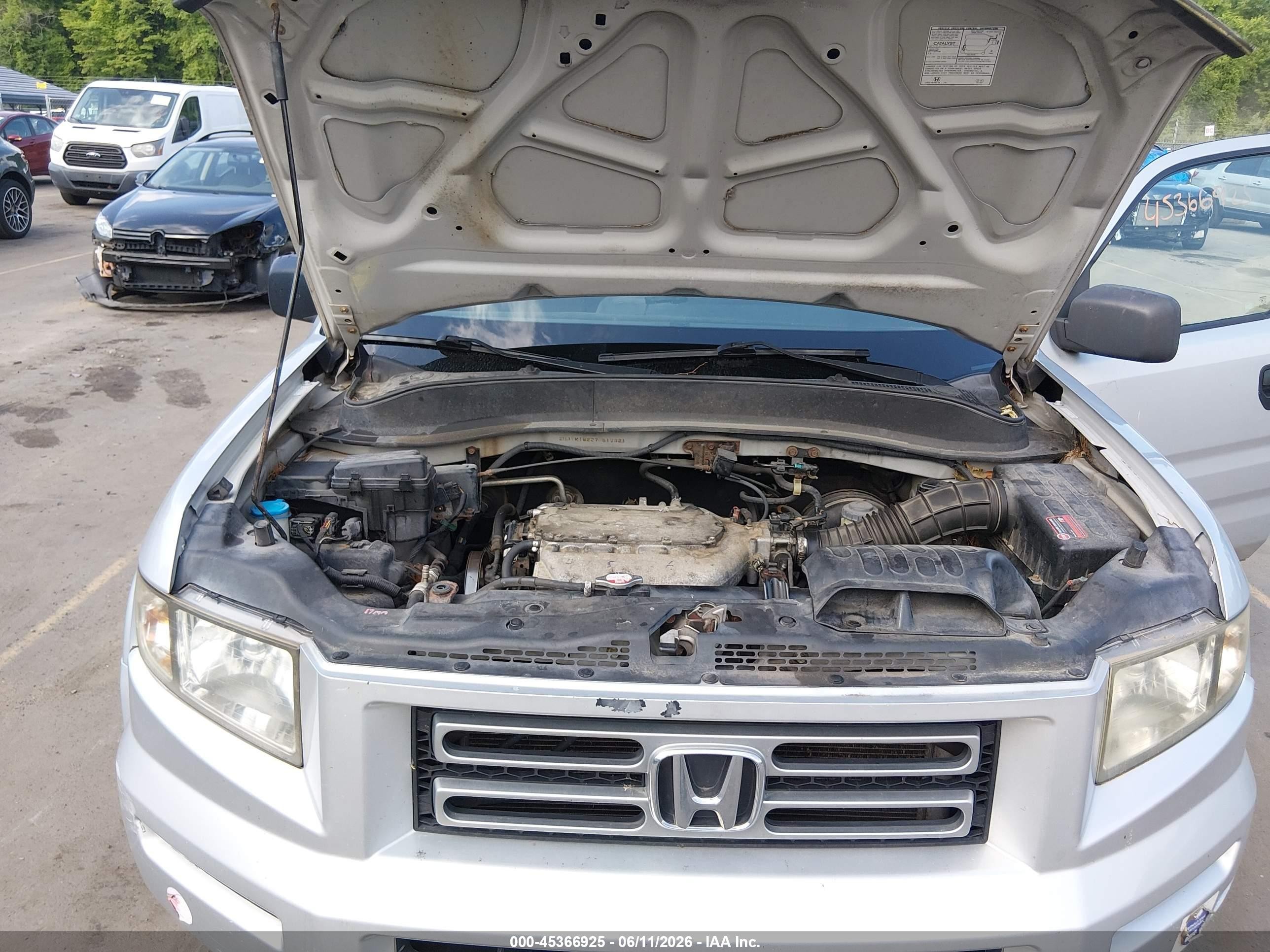 2007 Honda Ridgeline Rt Silver vin: 2HJYK16227H517331