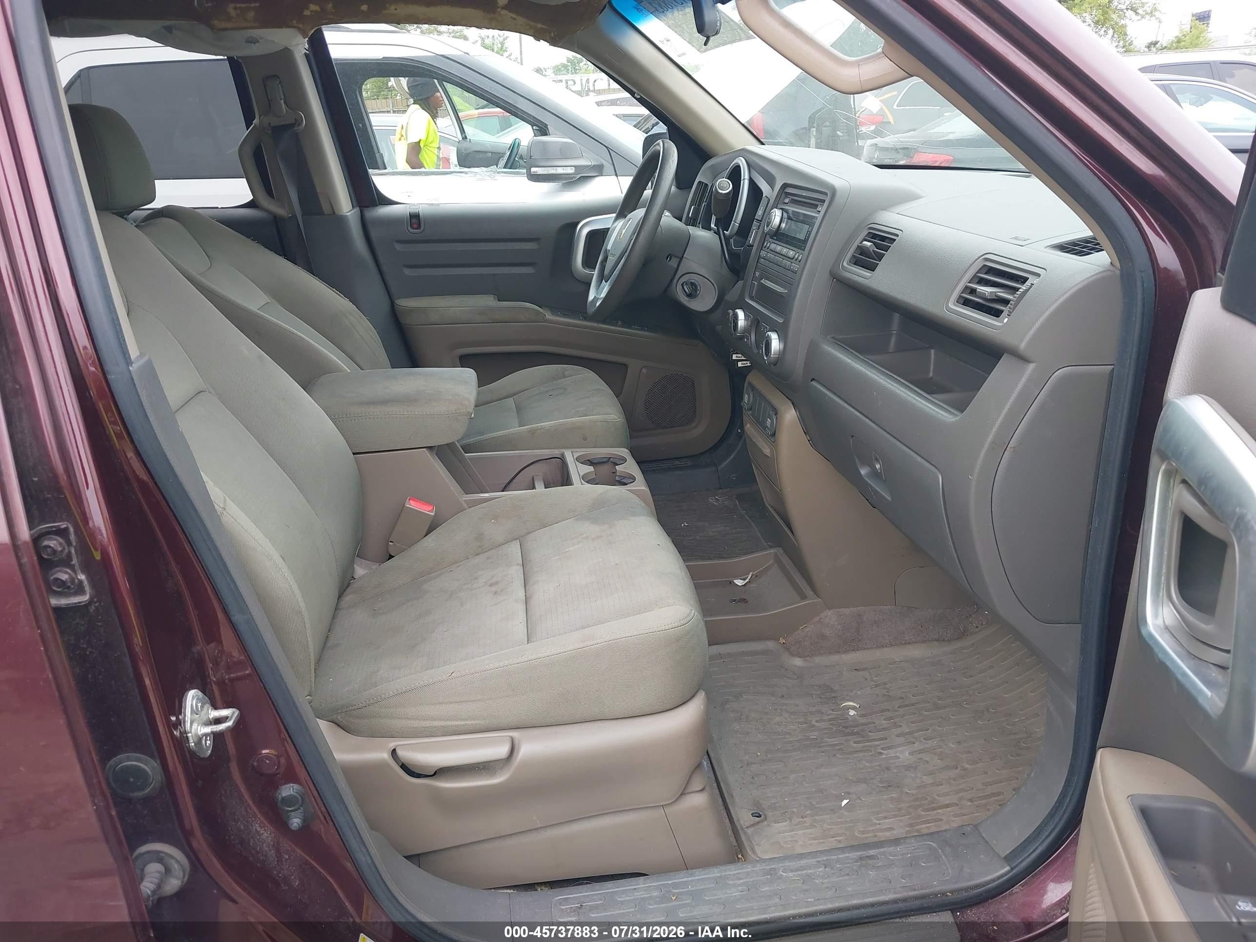 2008 Honda Ridgeline Rt Maroon vin: 2HJYK16228H538682