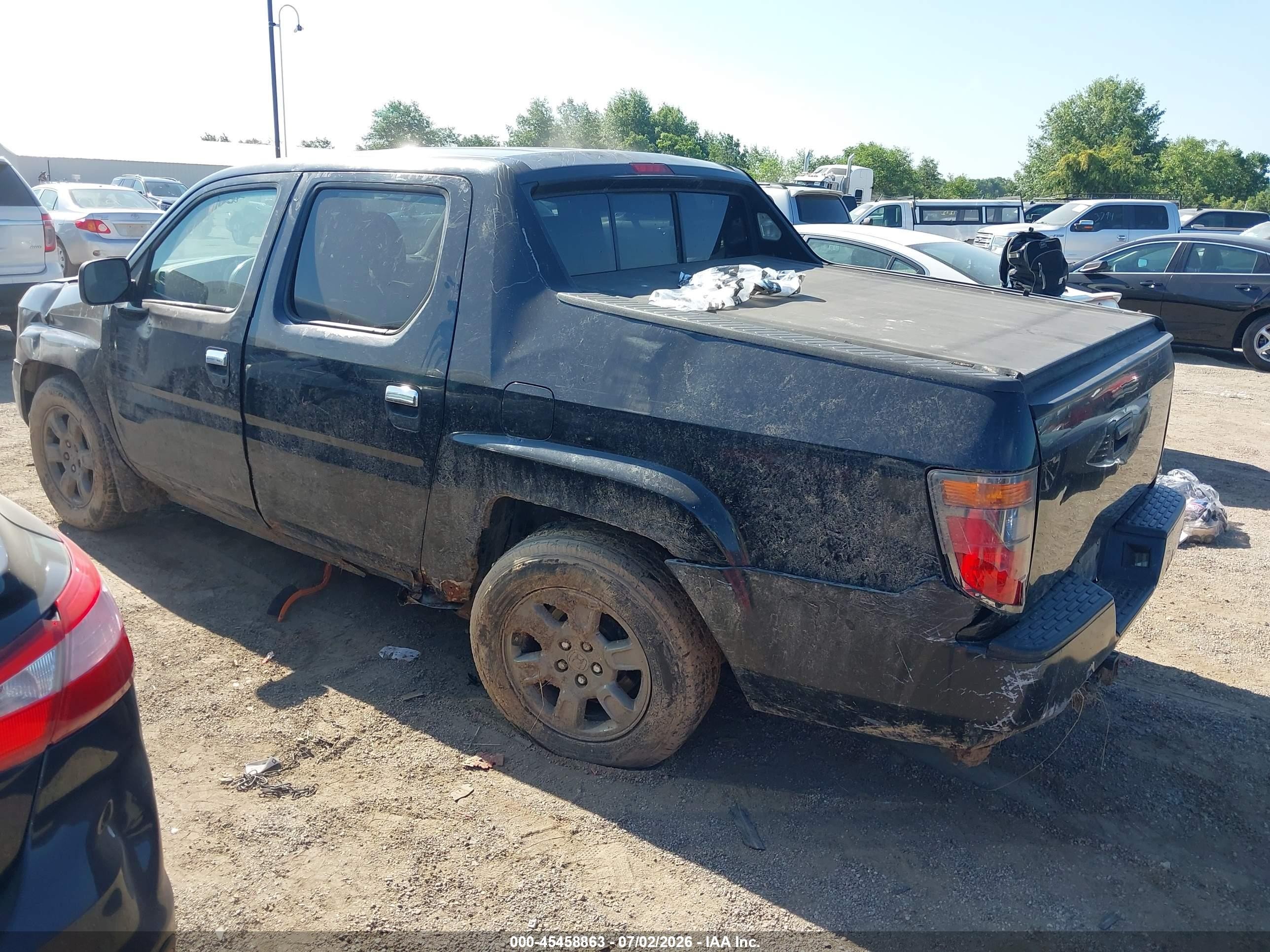 2006 Honda Ridgeline Rt Black vin: 2HJYK16236H526330