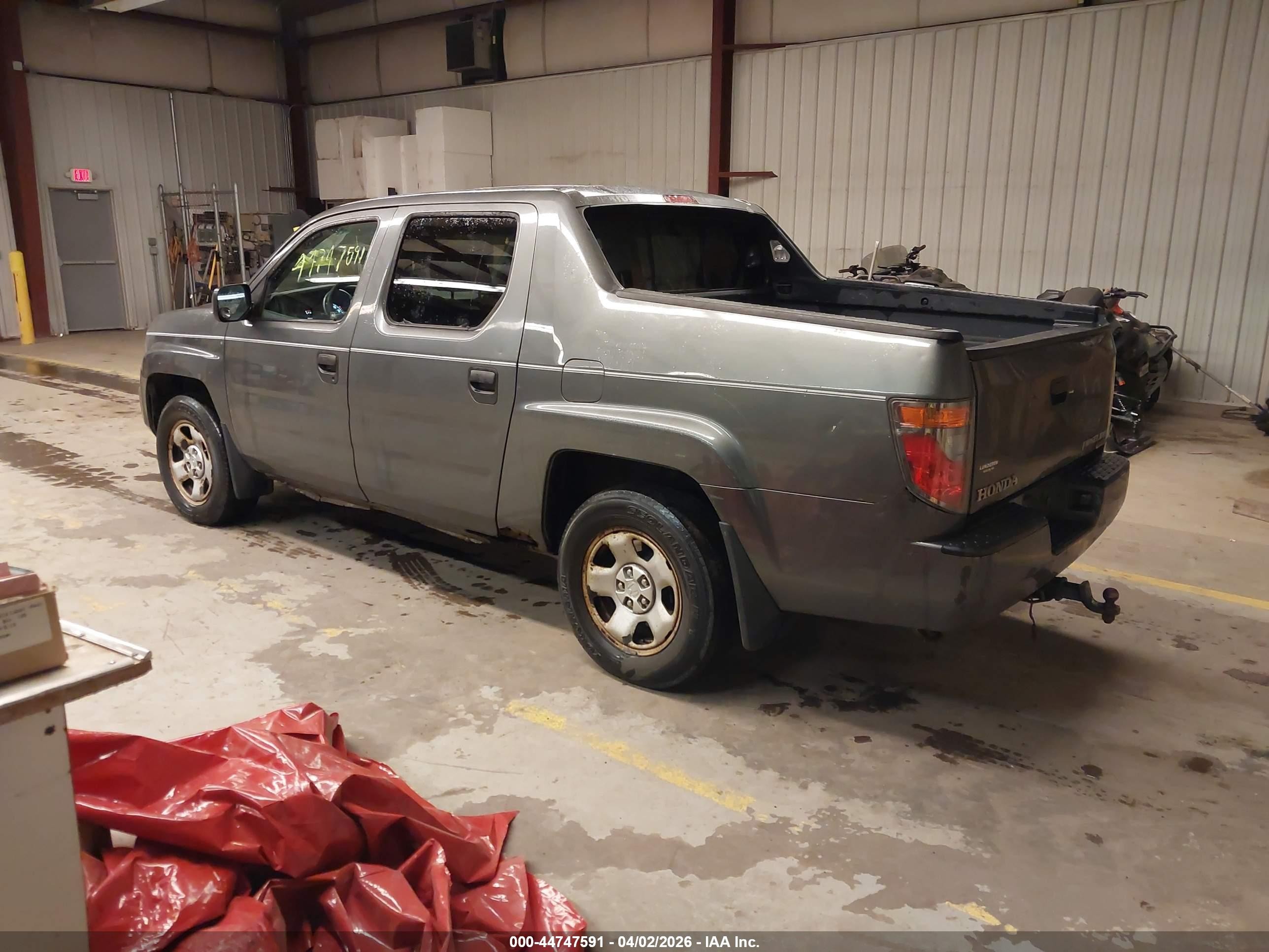 2008 Honda Ridgeline Rt Gray vin: 2HJYK16238H509501