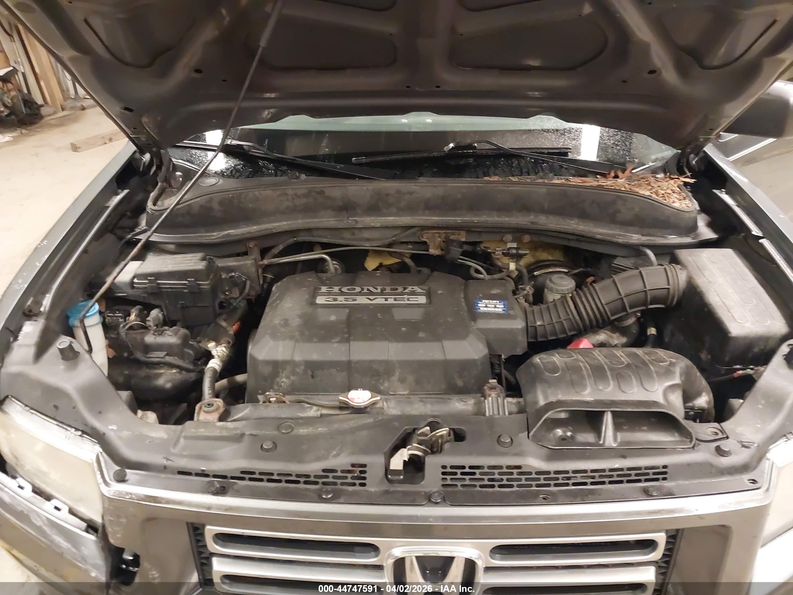 2008 Honda Ridgeline Rt Gray vin: 2HJYK16238H509501