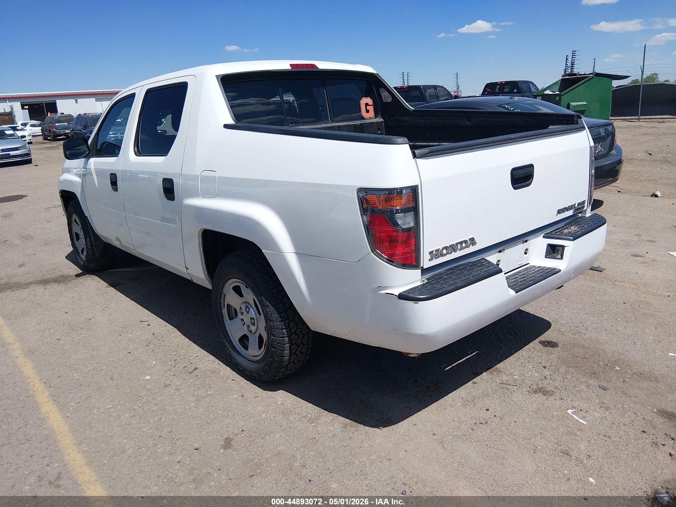 2006 Honda Ridgeline Rt White vin: 2HJYK16246H574581