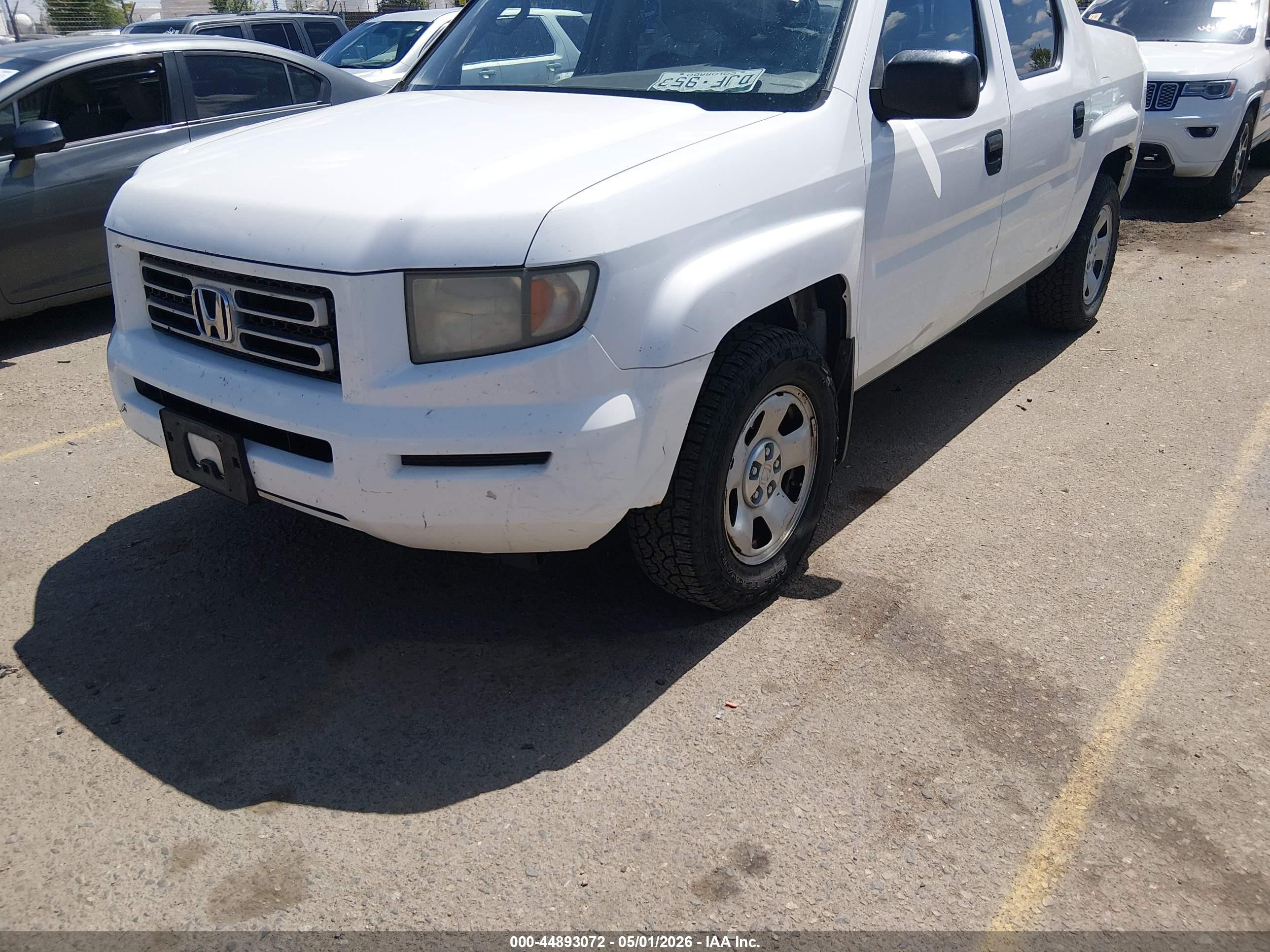 2006 Honda Ridgeline Rt White vin: 2HJYK16246H574581