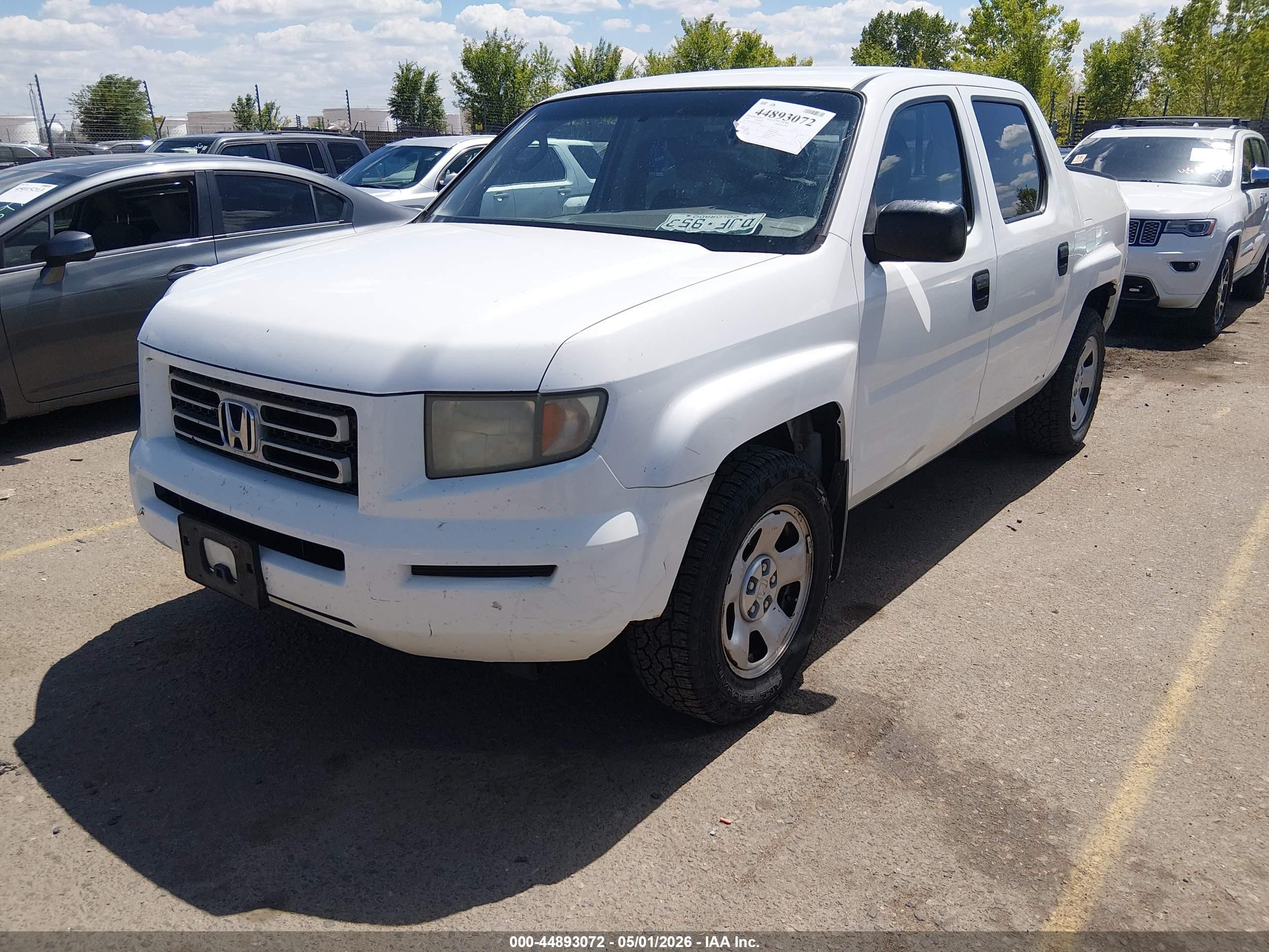 2006 Honda Ridgeline Rt White vin: 2HJYK16246H574581