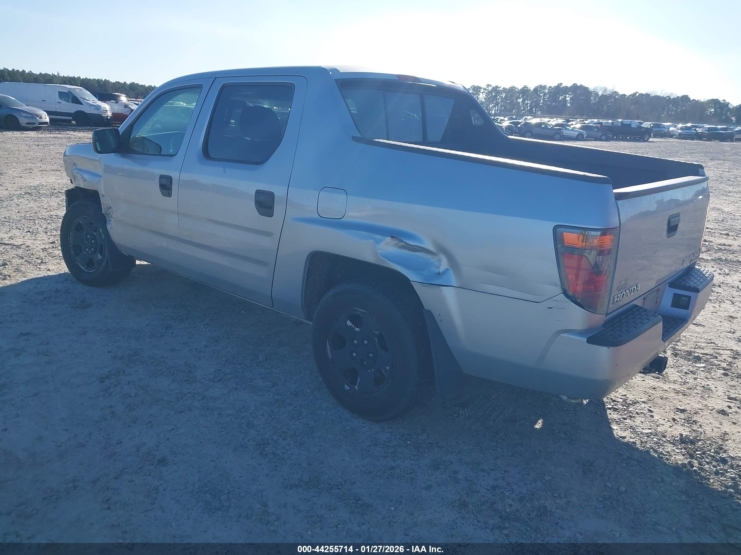 2007 Honda Ridgeline Rt Silver vin: 2HJYK16247H519971