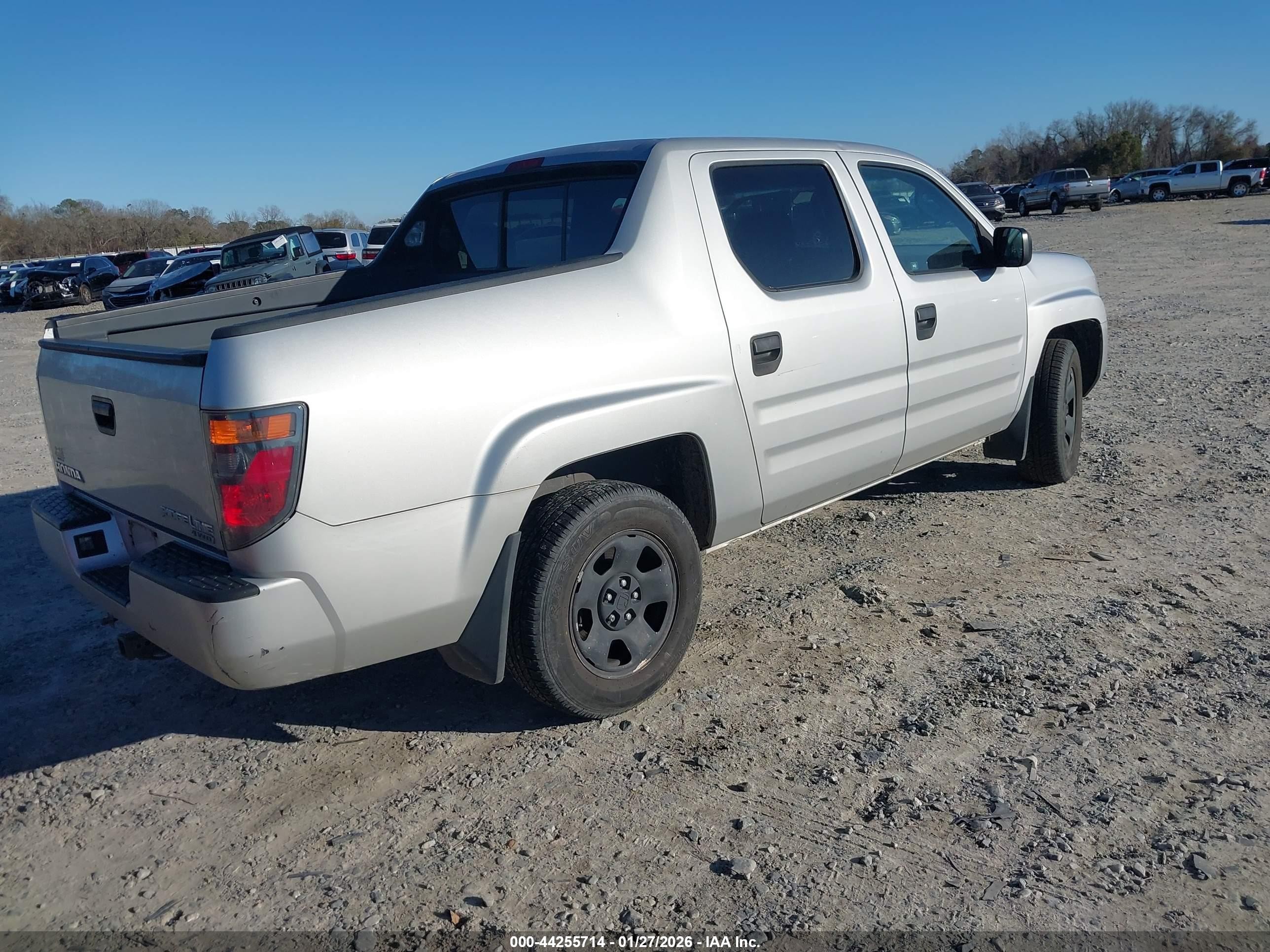 2007 Honda Ridgeline Rt Silver vin: 2HJYK16247H519971