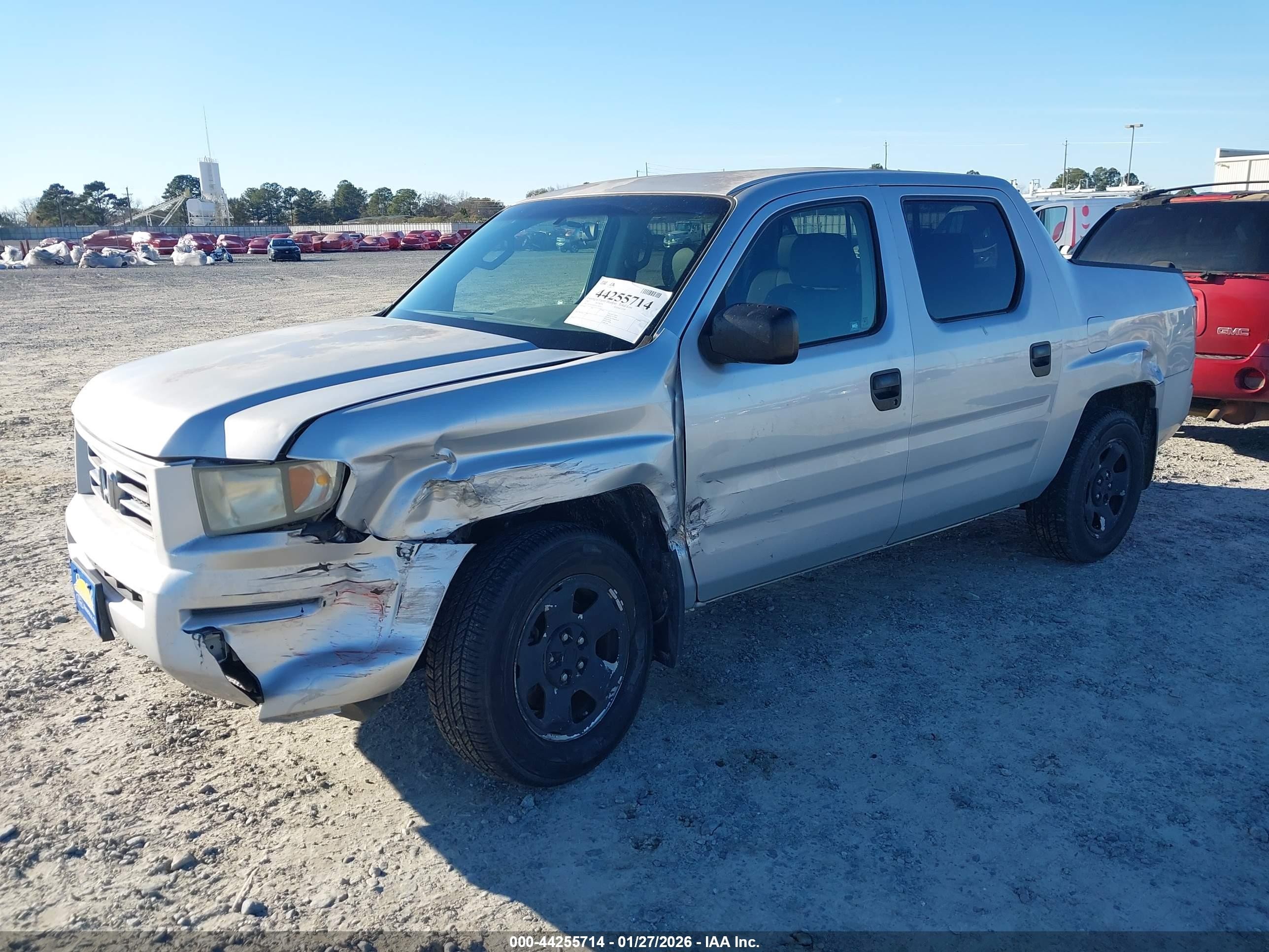 2007 Honda Ridgeline Rt Silver vin: 2HJYK16247H519971